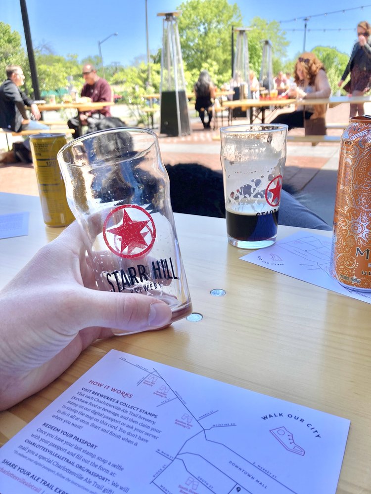 Charlottesville Ale Trail map