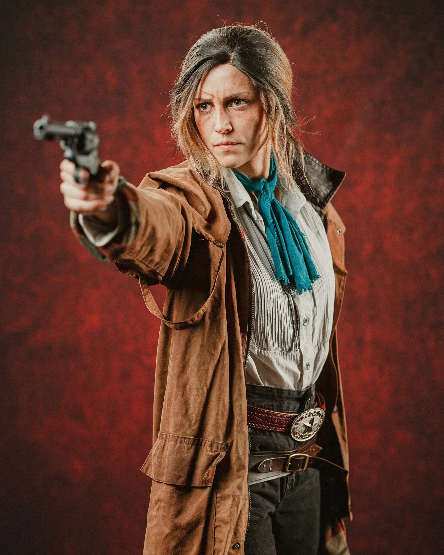 [Red Dead Redemption 2 | Sadie Adler Cosplay]

&ldquo;The roses have faded there&rsquo;s frost at my door
The birds in the morning don&rsquo;t sing anymore&hellip;&rdquo; 

Sadie worn by &amp; make-up: @tastenotwaste
Sadie costume: @ameelah.ch 
Sadie
