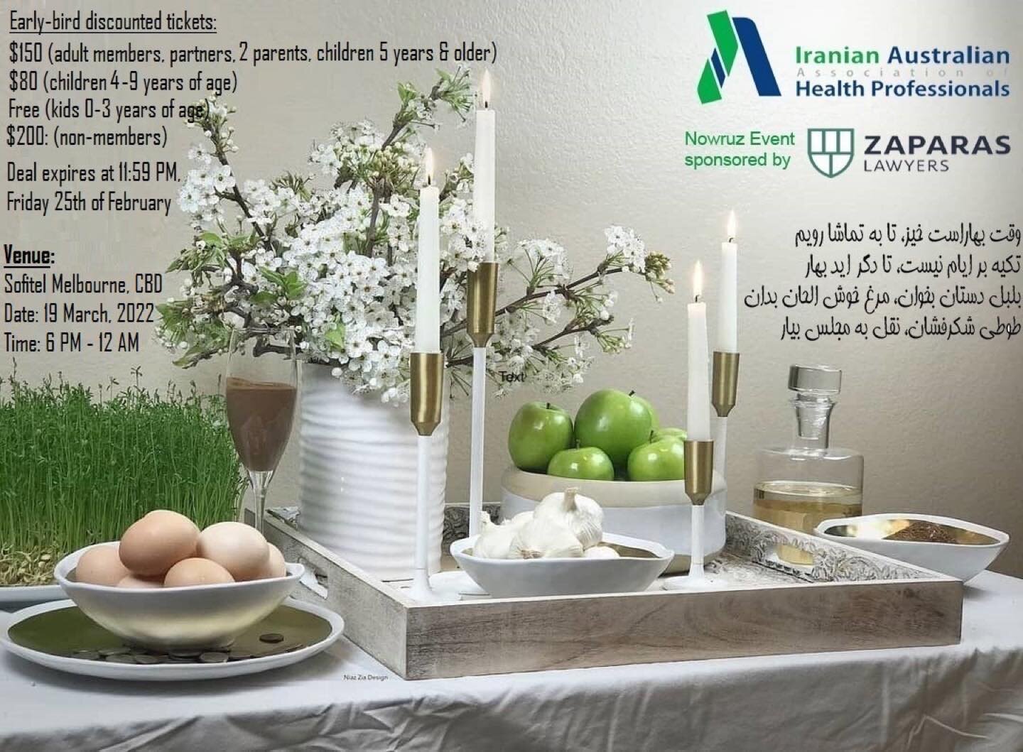 Pls join our 2022 Nowruz event . IRAHP.com.au