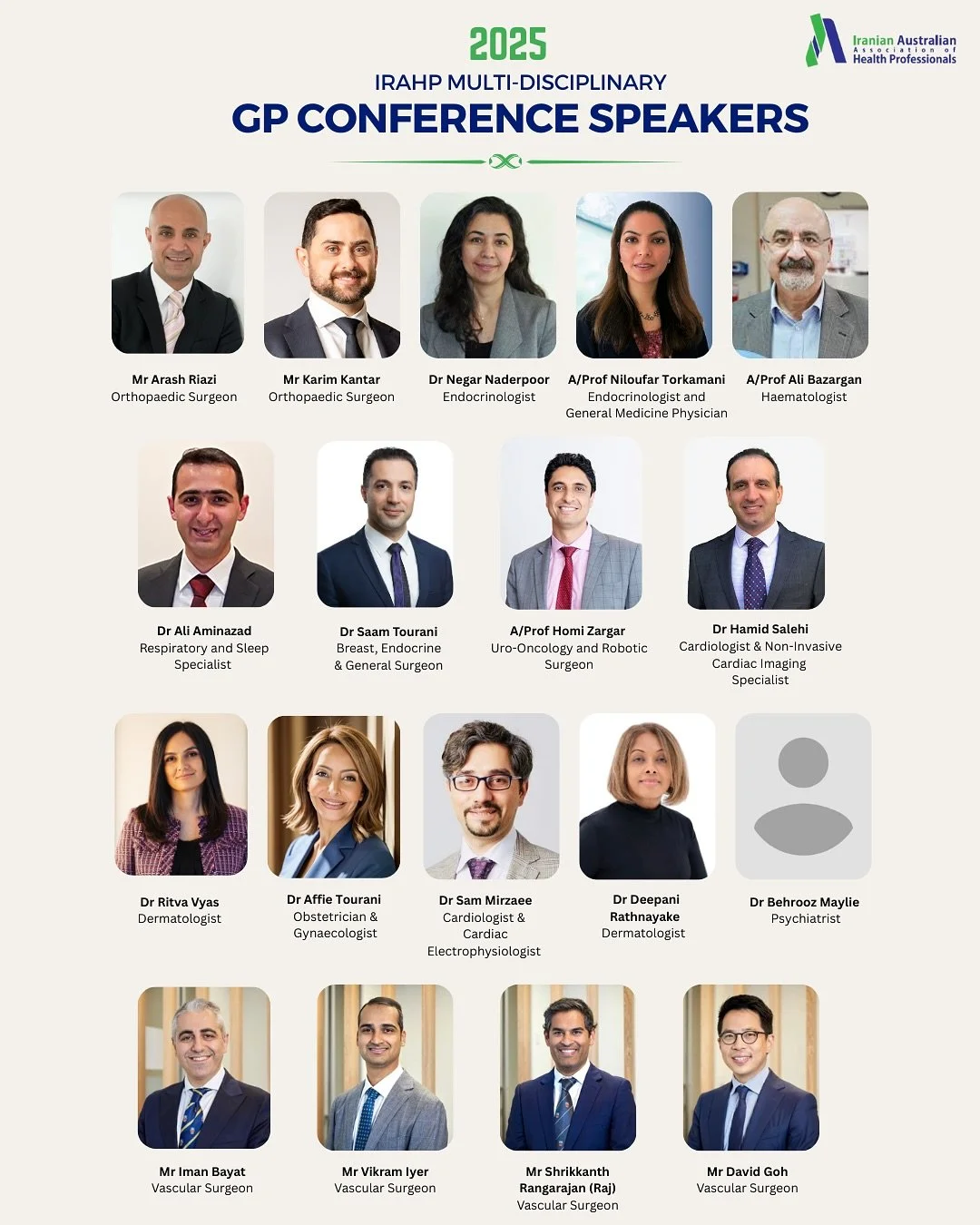 ⏳✨ The countdown is on with just 12 days to go until the 2025 IRAHP GP Conference! 

We&rsquo;re excited to share our finalised program and speakers, featuring leading academics and health professionals who will be bringing their expertise and insigh