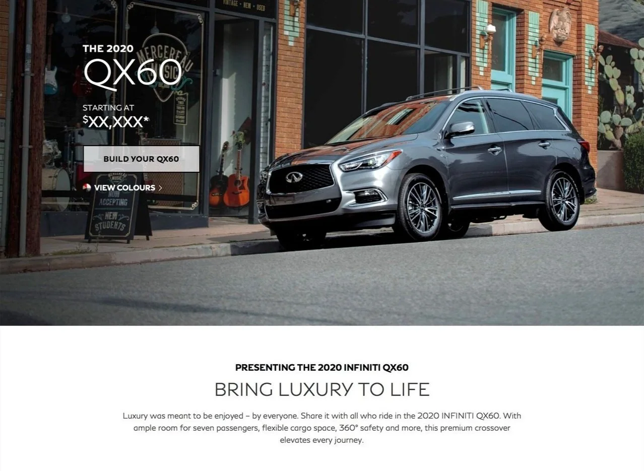 INFINITI QX60 Story
