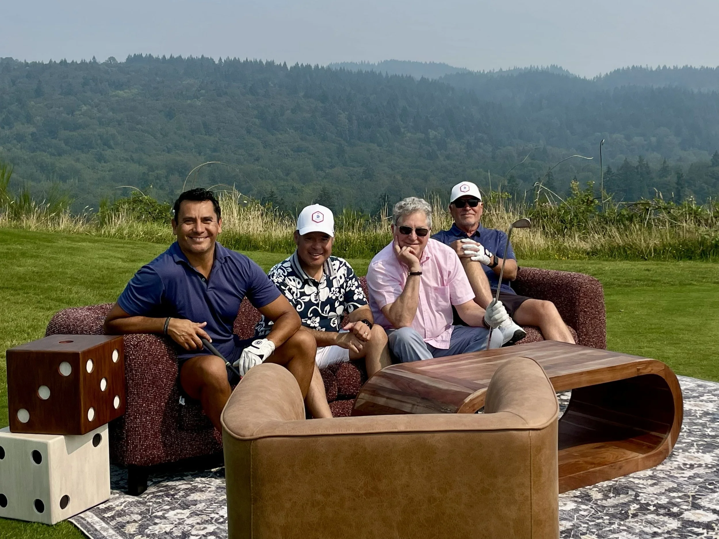 Golf foursome at Liberty Road Foundation charity tournament, Newcastle Golf and Country Club Eastside