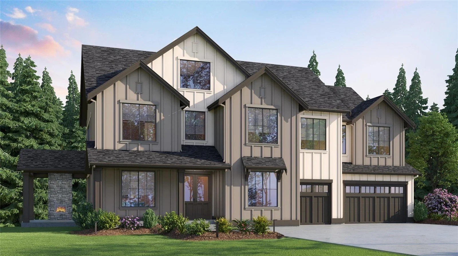 Bellevue, WA: Custom home built by Murray Franklyn Homes