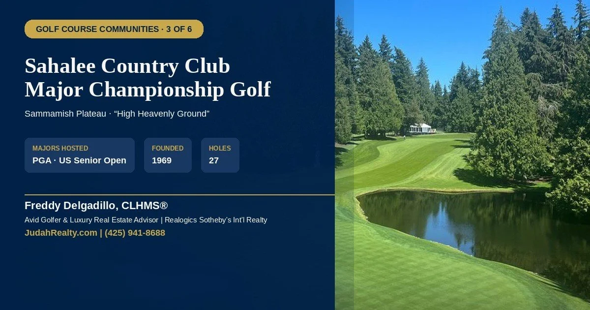 Golf Course Communities #3: Sahalee Country Club — Where Major Championships Are Made