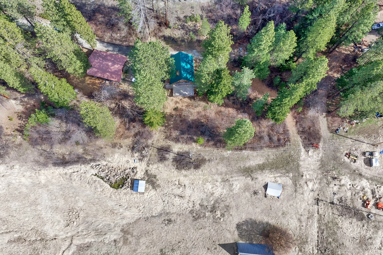 Creek frontage pasture and meadow views at Pine Vista 17336 Chumstick Hwy Leavenworth WA showing private acreage with territorial mountain views and wildlife
