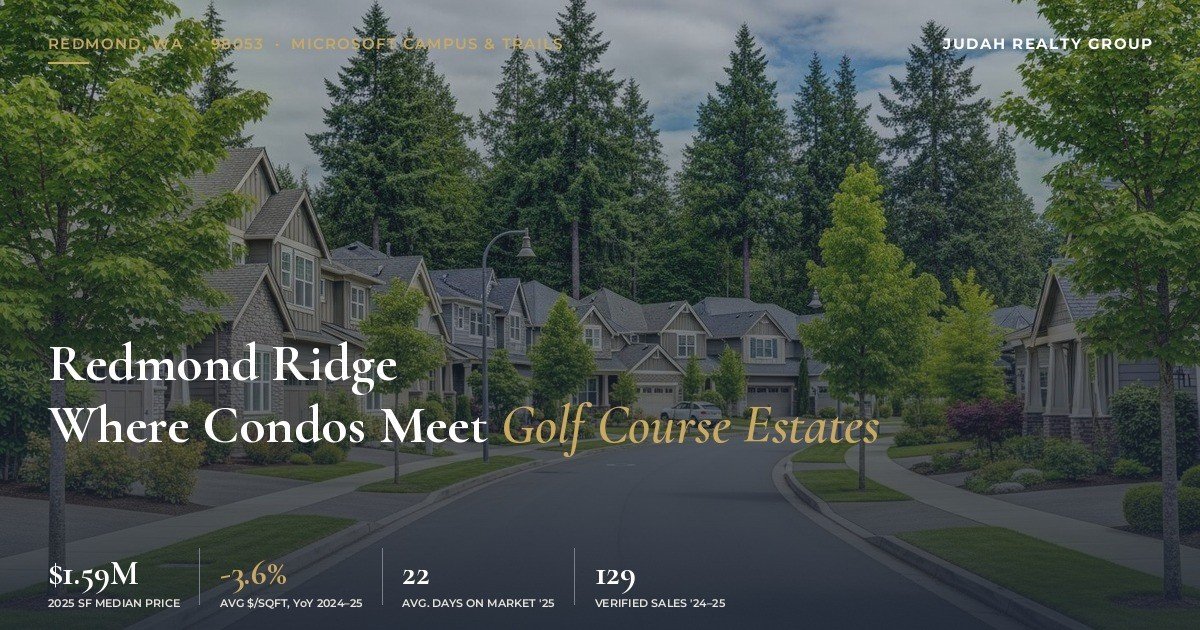 Redmond Ridge homes in sought-after gold course estates