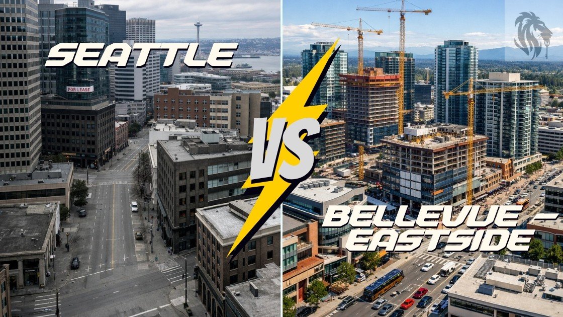 Seattle vs Bellevue Eastside tech companies real estate impact 2026