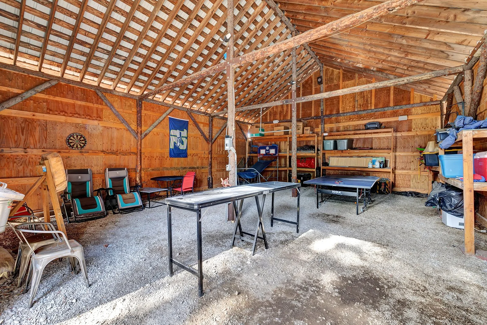 Enclosed workshop and shop outbuilding at Pine Vista 17336 Chumstick Hwy Leavenworth WA on 8 acres with equestrian-ready infrastructure Chelan County