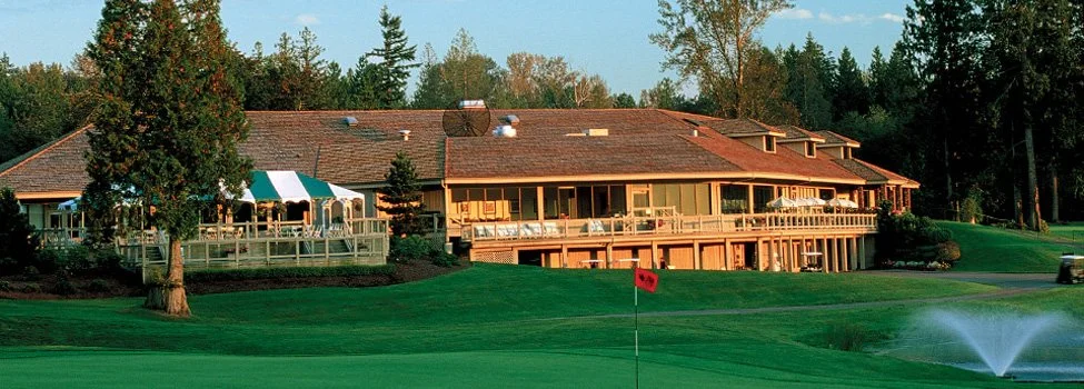 Bear Creek Country Club championship golf course  overlooking the 18th hole Woodinville WA