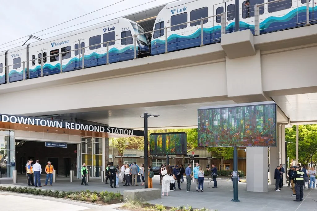 Sound Transit 2 Line train at Downtown Redmond Station