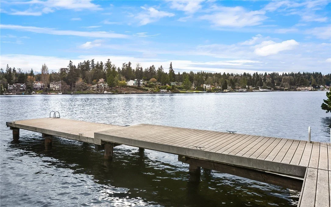 Private dock on Lake Washington — waterfront property dock inspection and ownership costs Eastside Washington real estate agent