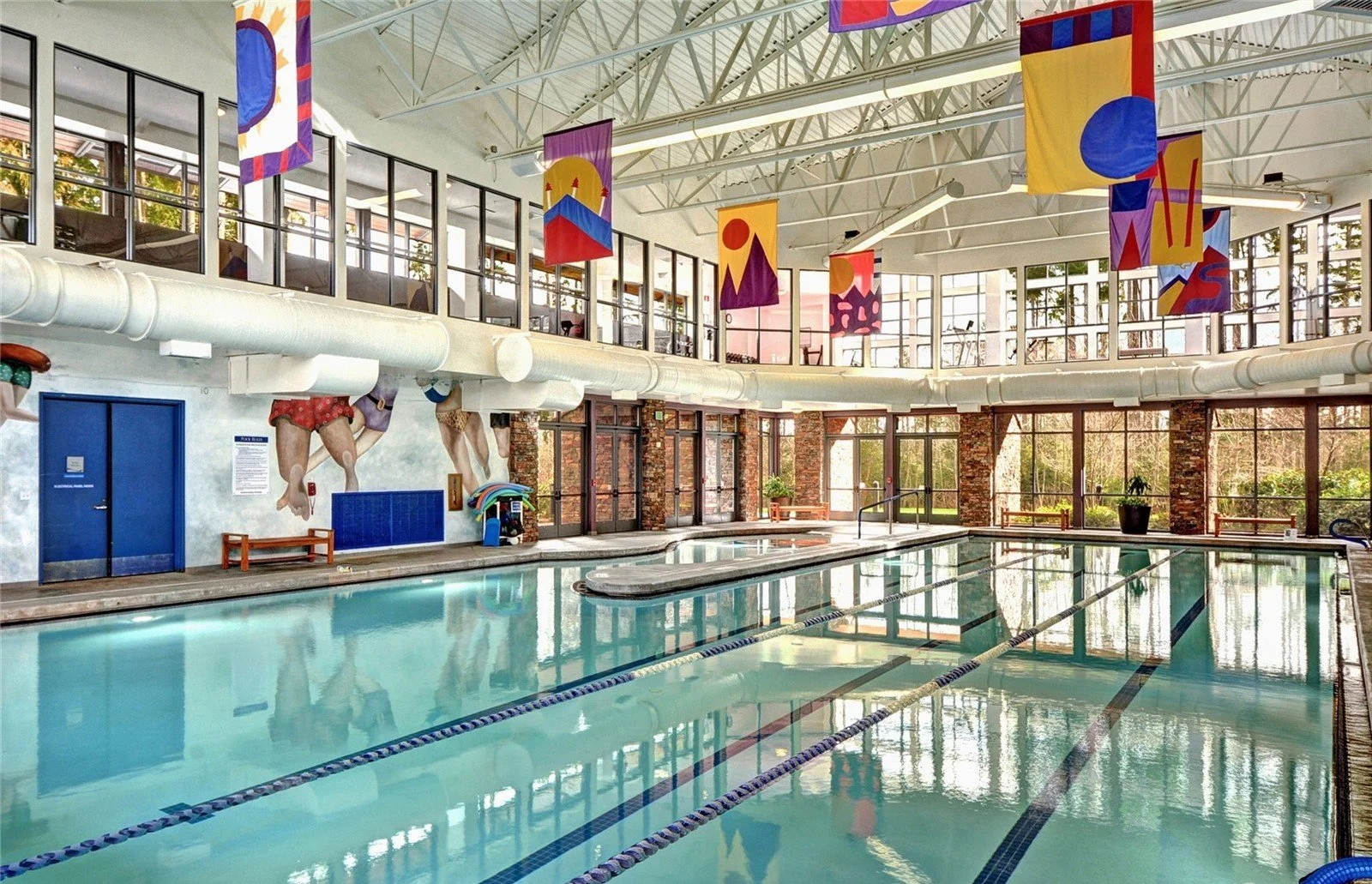 Cascade Club amenities at Trilogy at Redmond Ridge featuring indoor pool and club gym