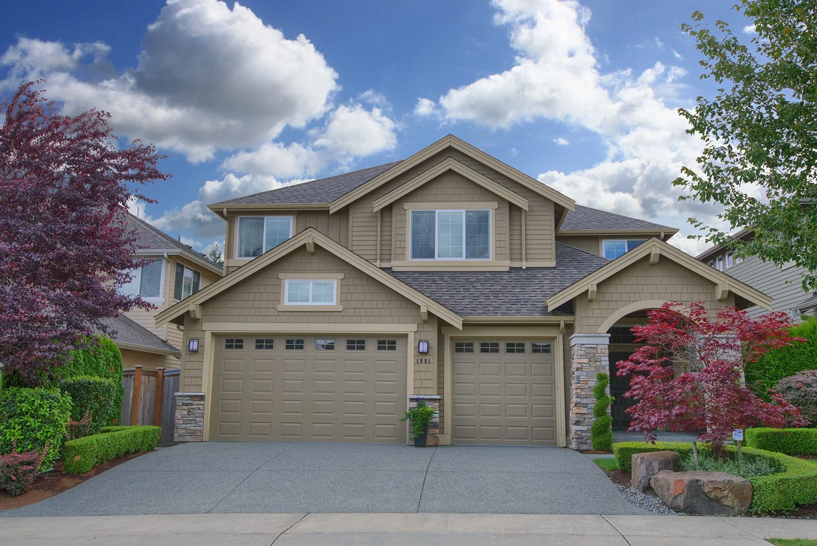 Luxurious John F Buchan home in Trossachs Sammamish offering craftsmanship and luxury upgrades