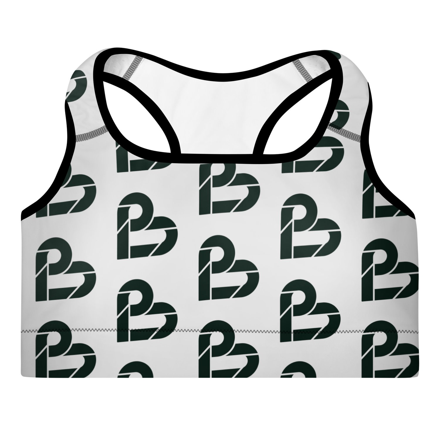 Beat Print Collection - White Bra — Fitness On Demand