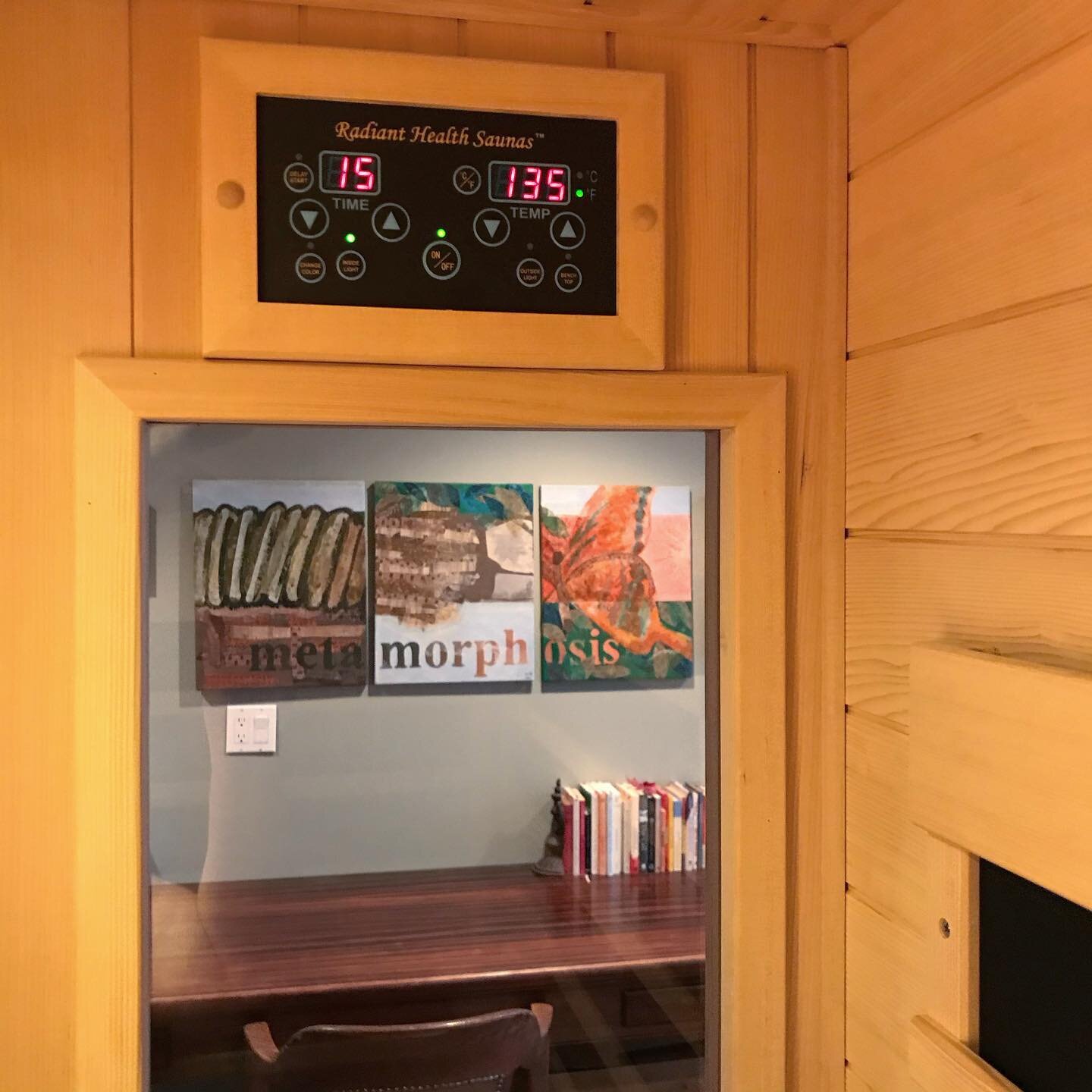 My happy place - particularly during this last frosty week!!! I bought an infrared sauna earlier this year. I&rsquo;m making it a daily practice. Sure have appreciated the sessions of intense warmth while it&rsquo;s below freezing and all snowy here!