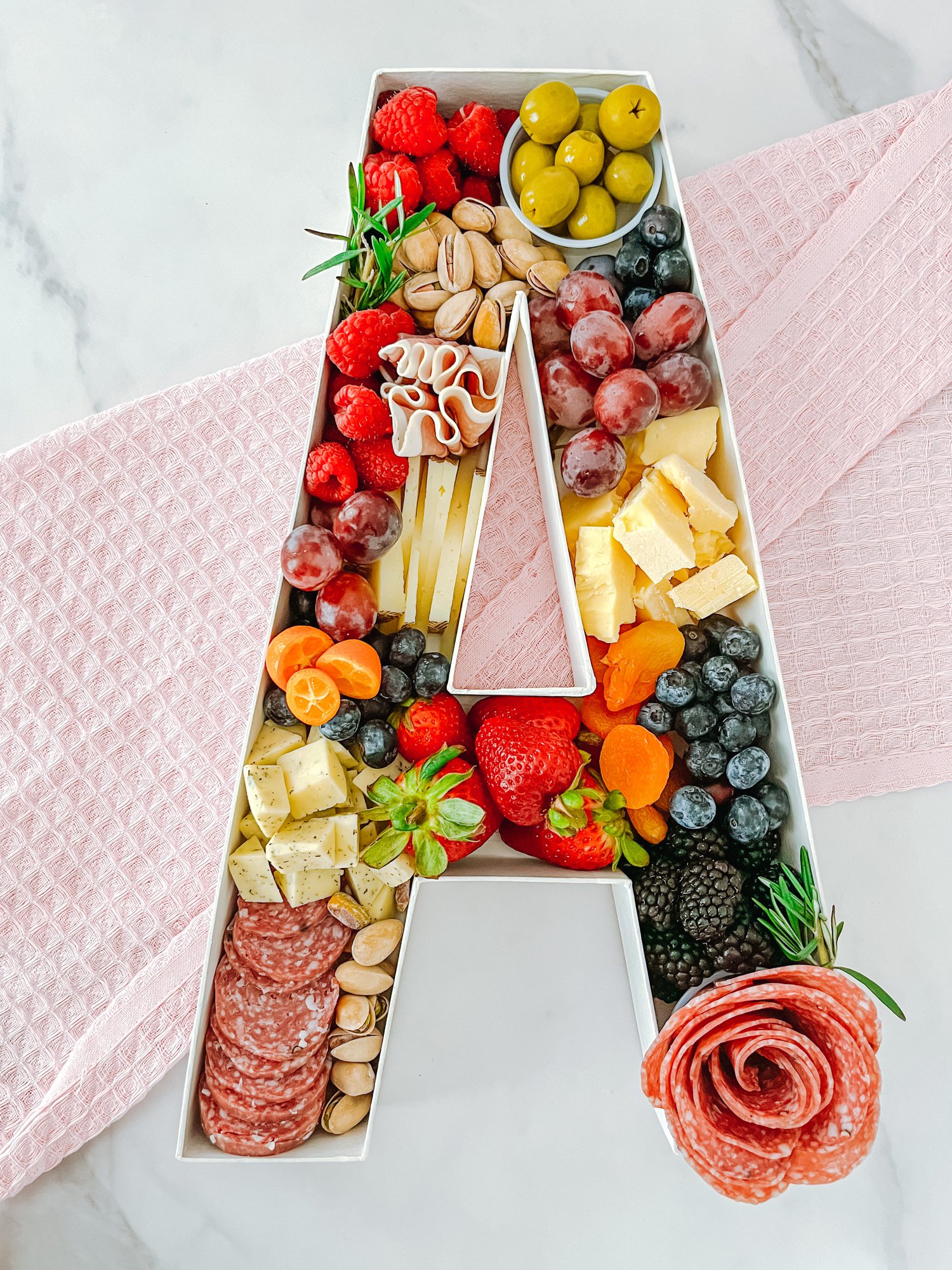 How to Style Charcuterie Letters! The cutest trend in grazing is here!  #charcuterieletters #cheese