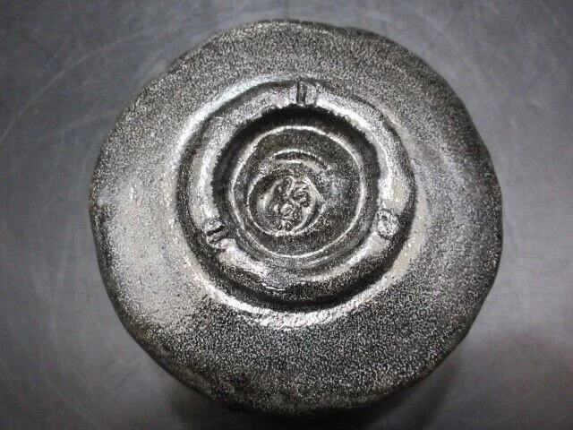 Japanese Koetsu Yama Fuji Mountain Raku Black Tea Bowl Shoraku