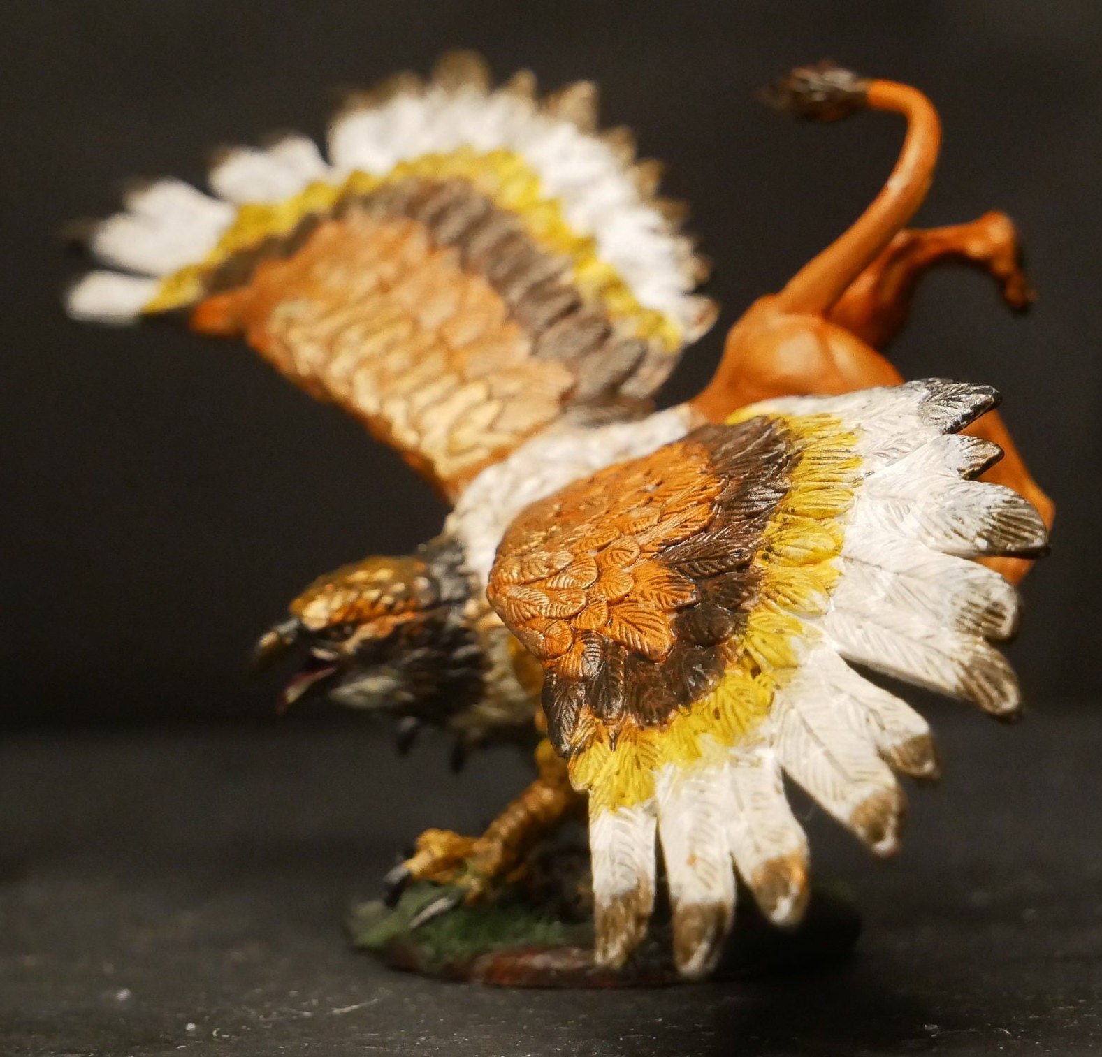 Custom-painted brown griffin Miniature | TTRPG | Mini | DND | RPG