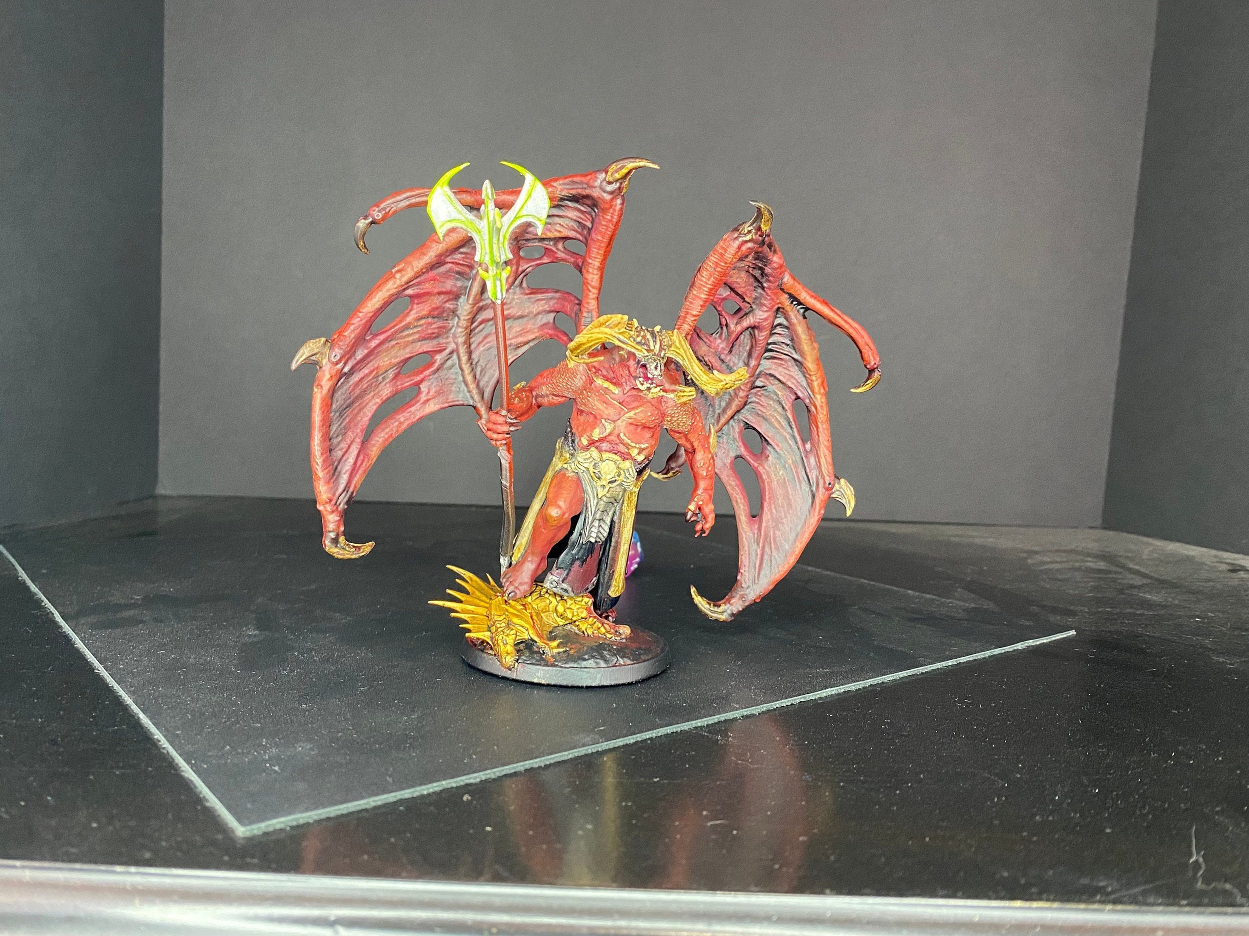 Hand-painted Demon Lord and Demonrider miniatures *Commission* | TTRPG | RPG | DND