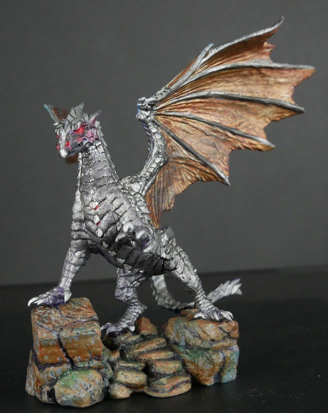Hand painted Automaton Dragon miniature | TTRPG | RPG | DND