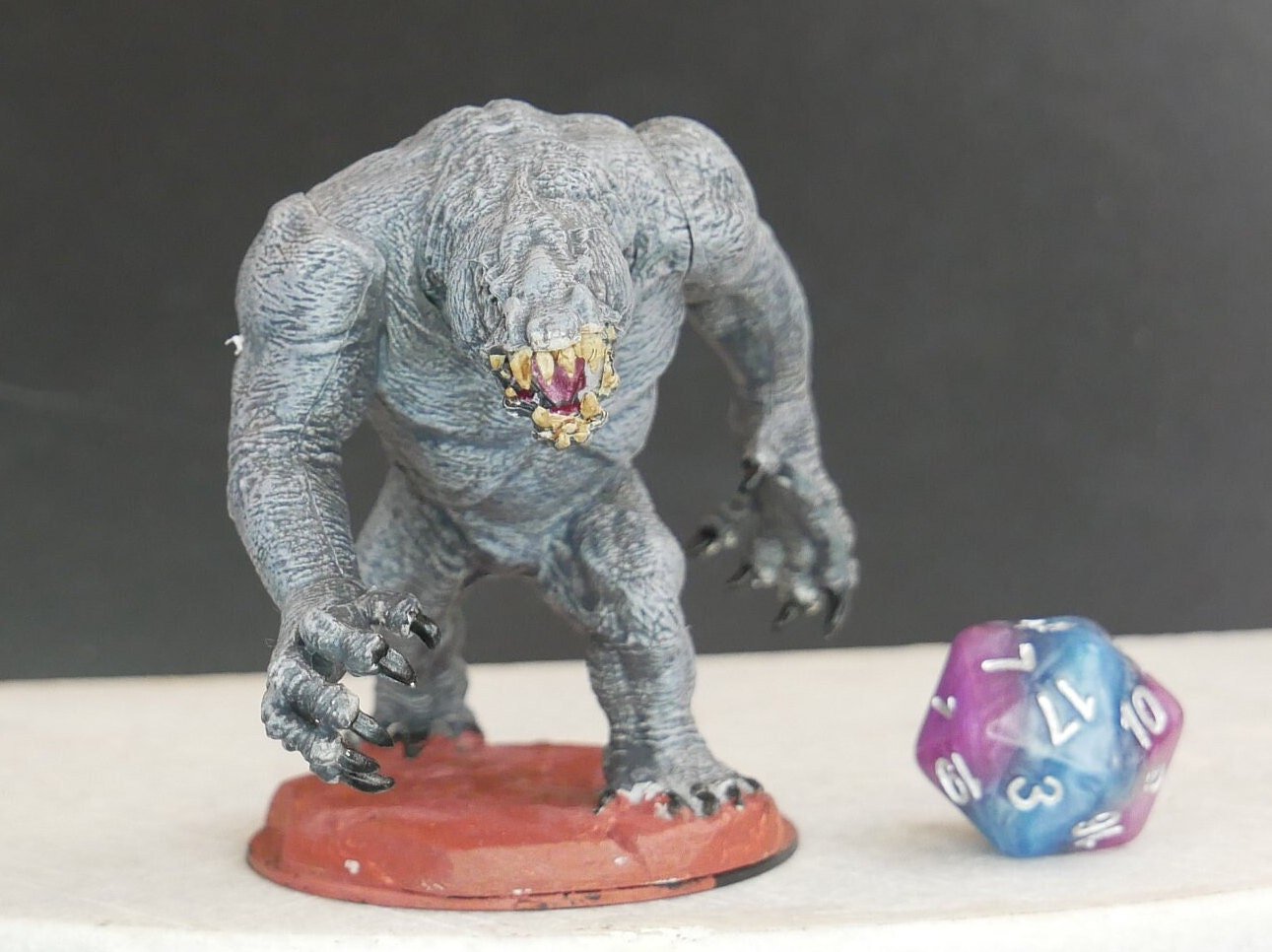 Hand Painted Enigmatic Grey Render Miniature | TTRPG | Mini | DND | RPG