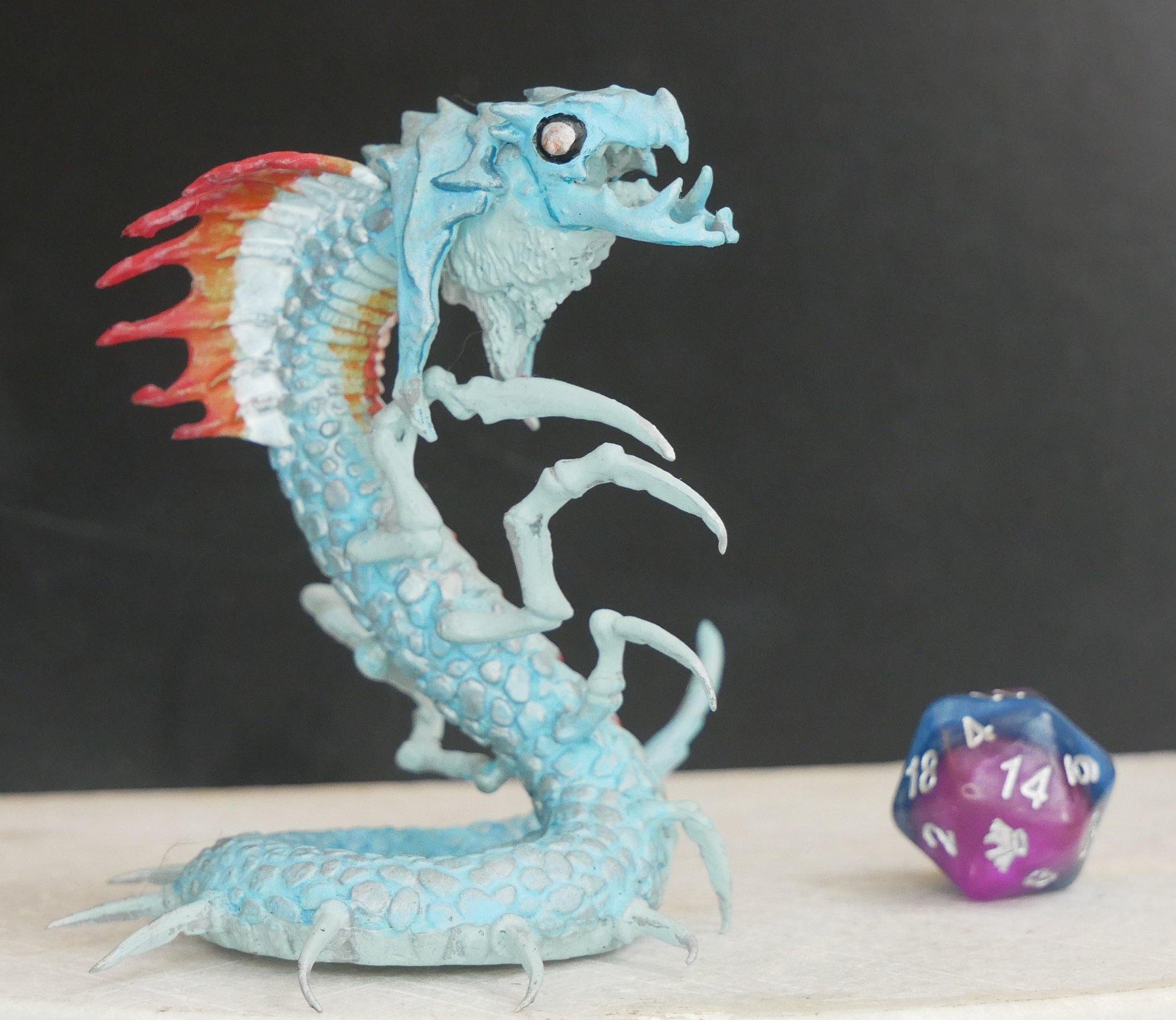 Hand Painted Remorhaz miniature | DND | TTRG | RPG