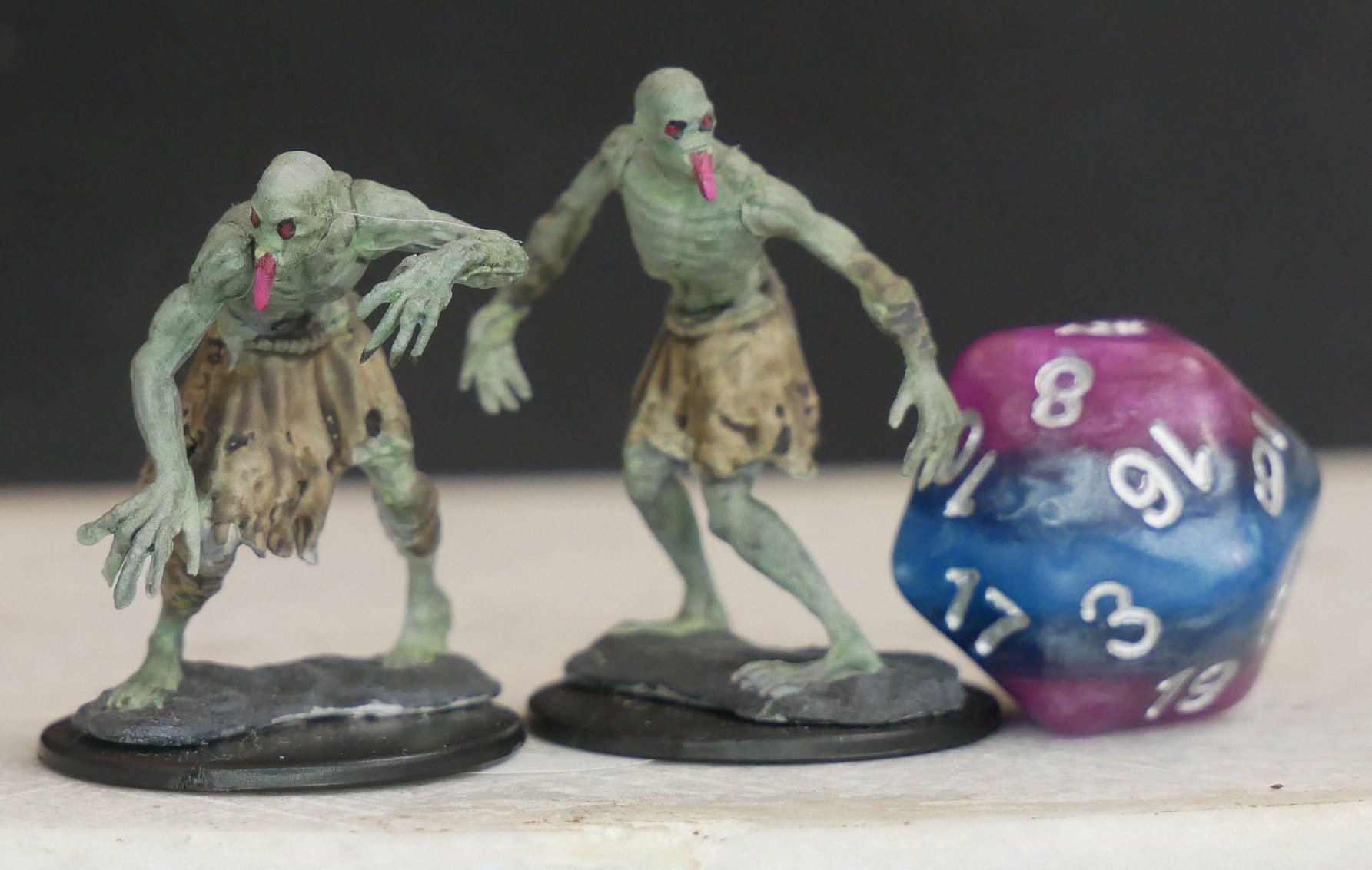 Hand painted Ghouls (2) miniatures | TTRPG | RPG | DND