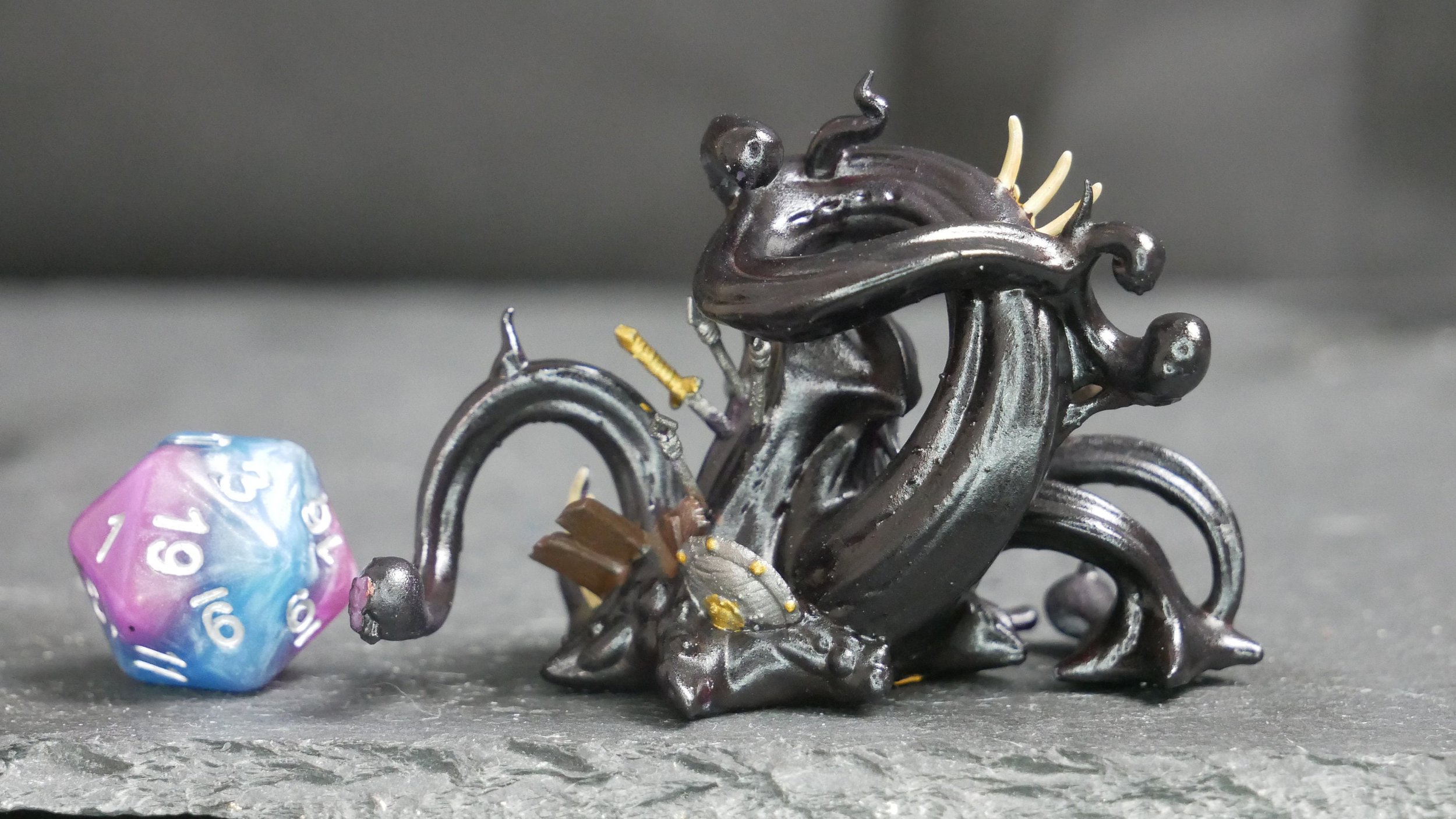 Hand painted Black Pudding miniature | TTRPG | RPG | DND