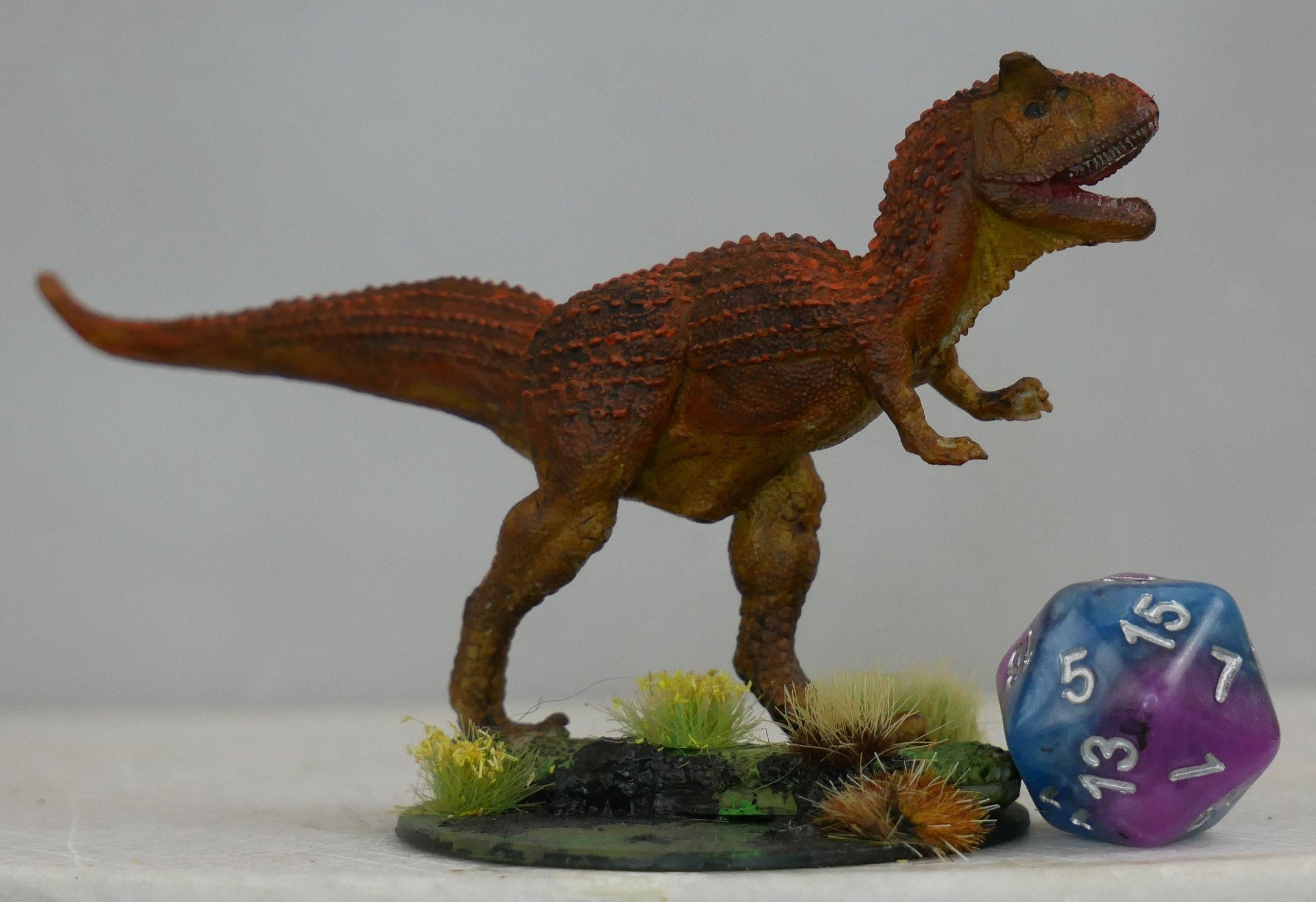 Hand painted Allosaurus miniature | TTRPG | RPG | DND