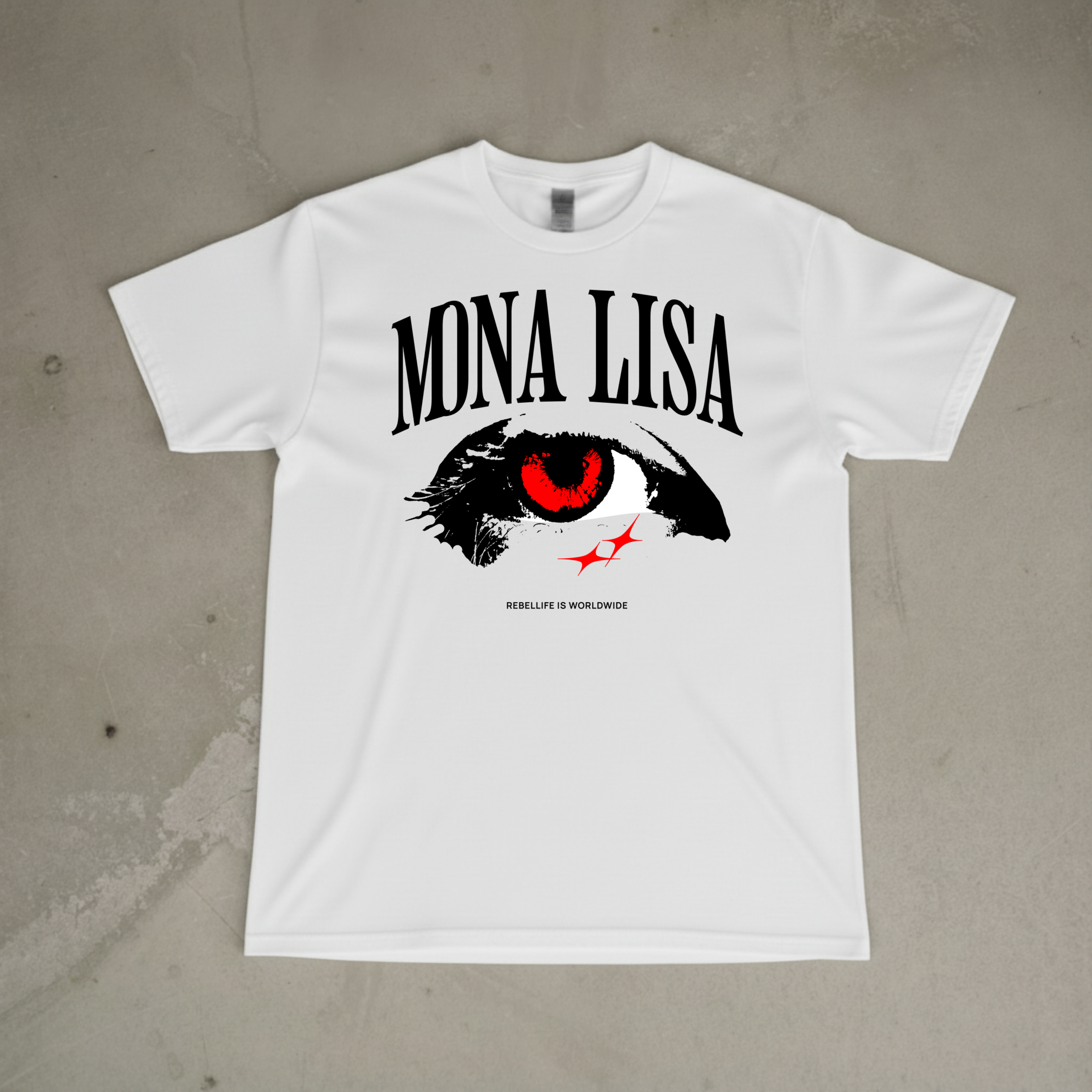 Mona Lisa Rebel White Tee