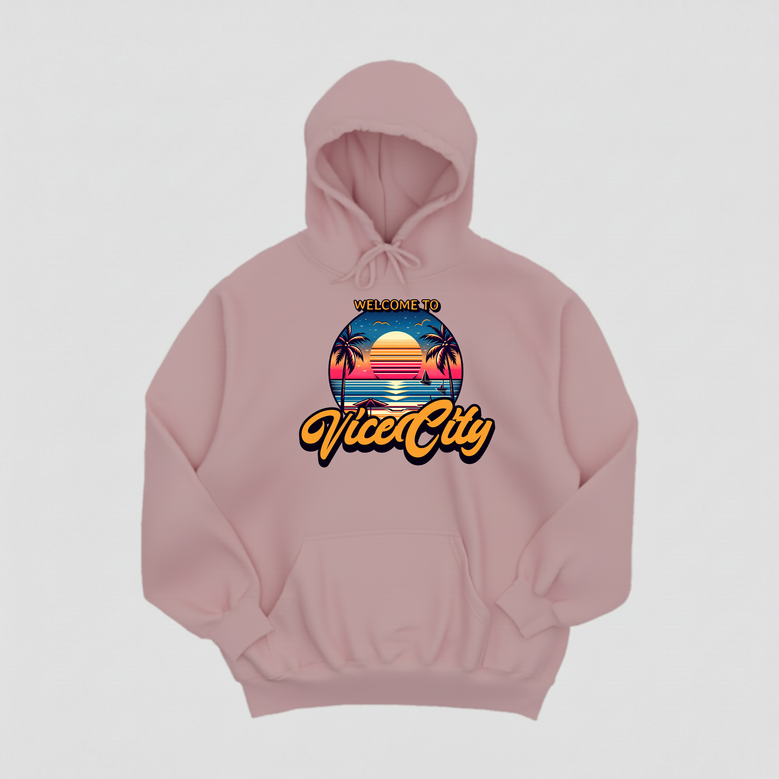 WELCOME TO VICE CITY Pink Hoodie