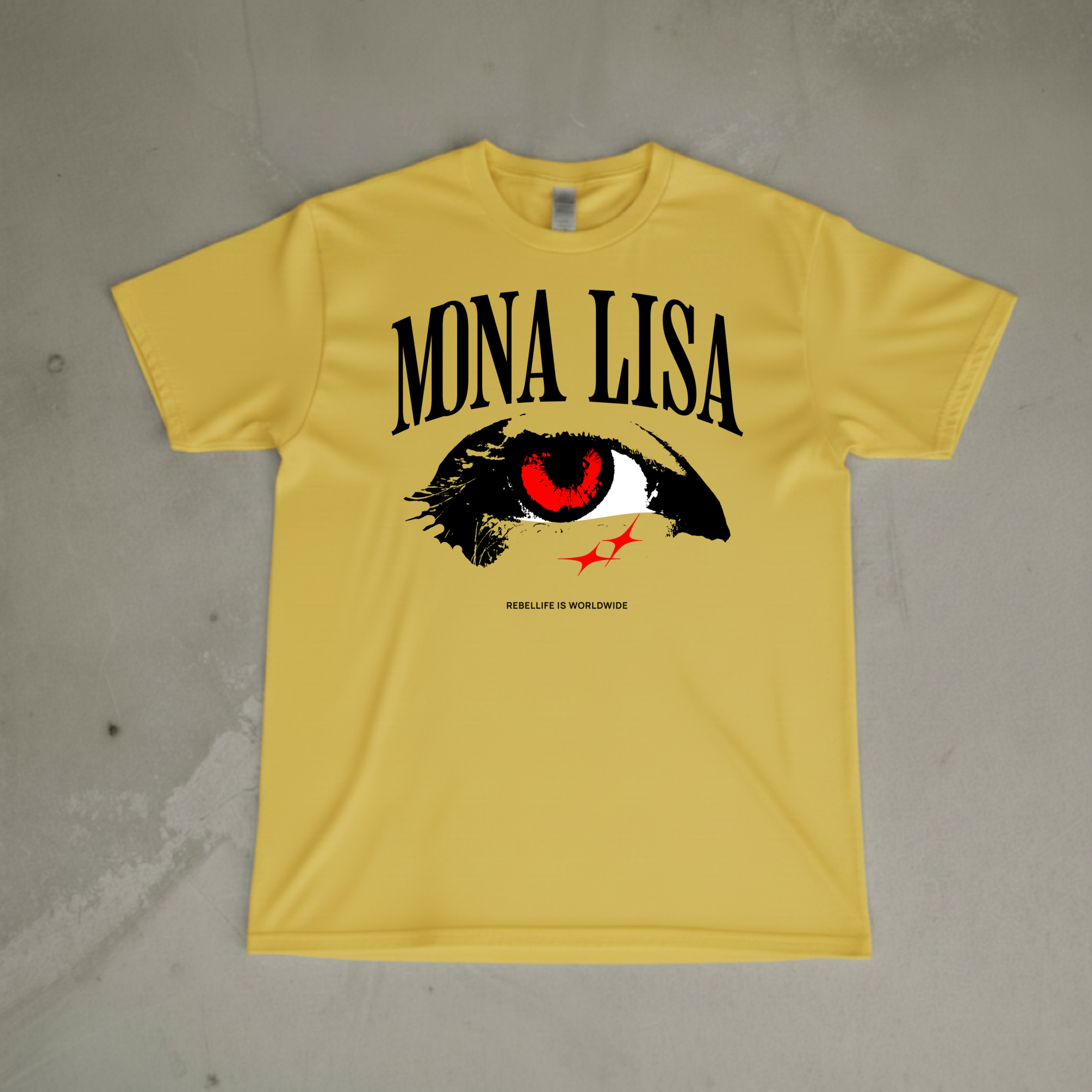 MONA LISA REBEL YELLOW TEE