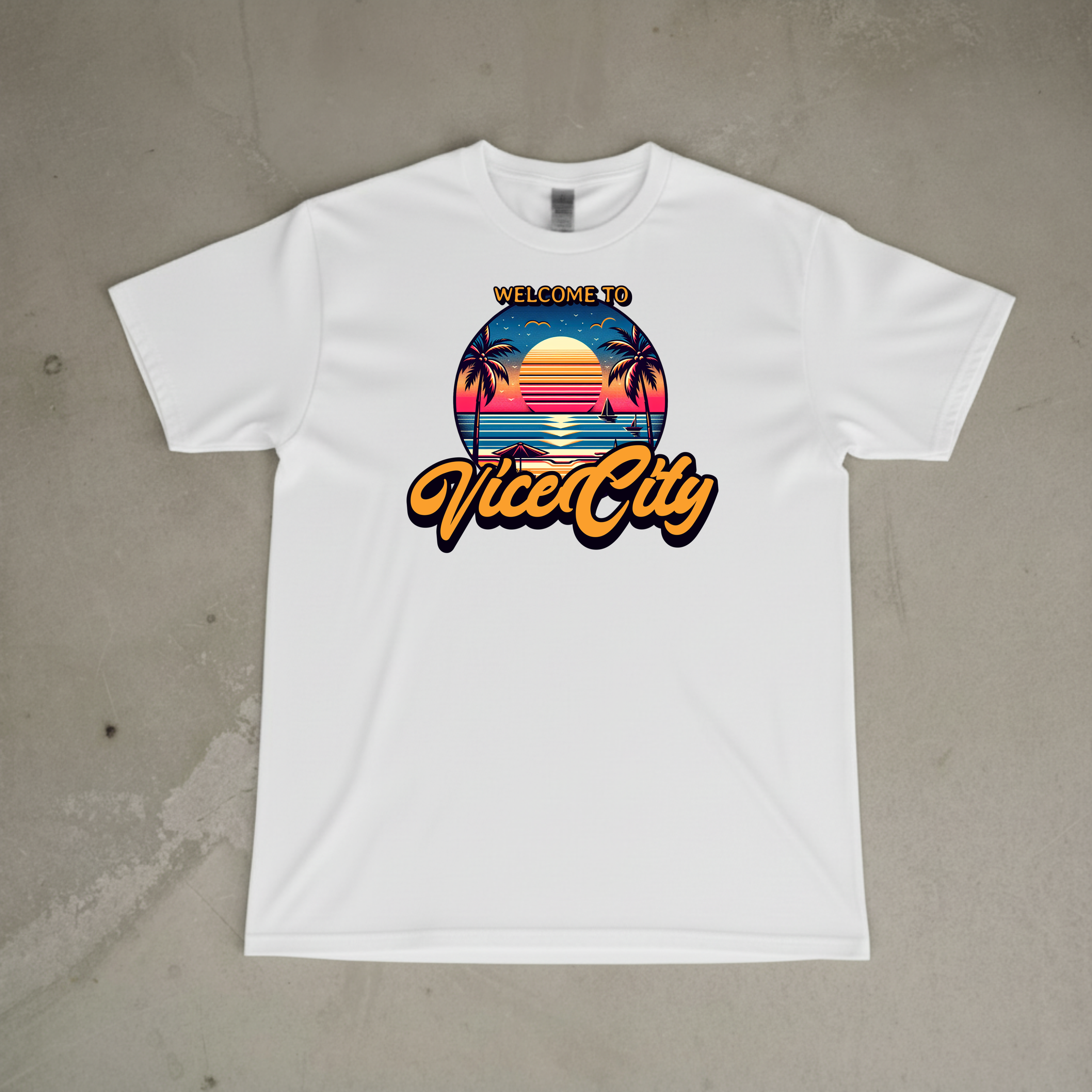 WELCOME TO VICE CITY White Tee