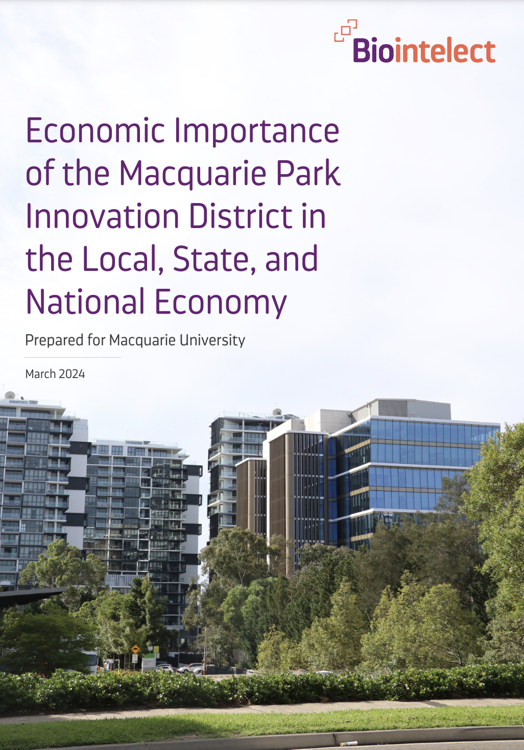 Economic Importance of the Macquarie Park Innovation District in the Local, State, and National Economy