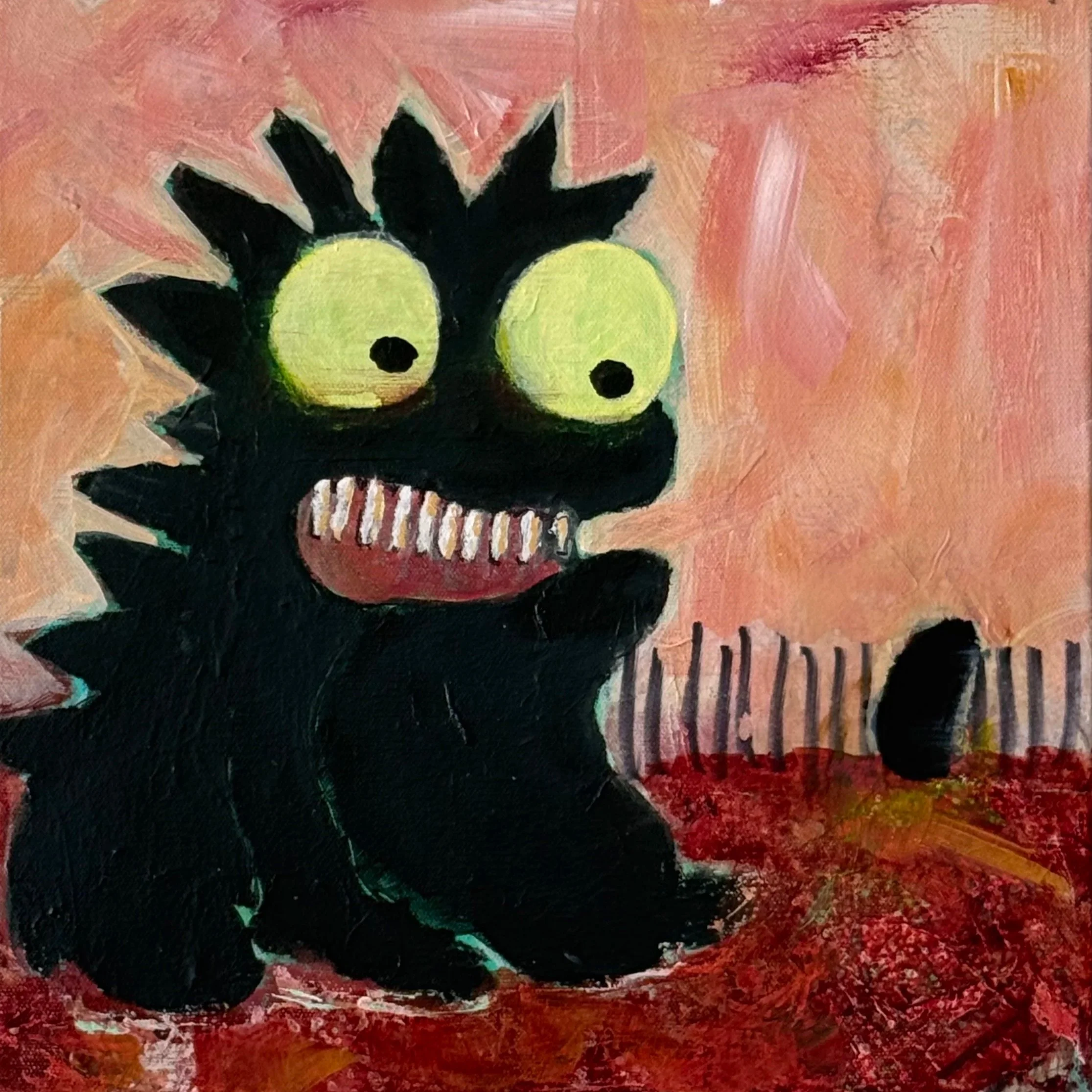 So Tell Me About It  12”x12’  Mixed Media