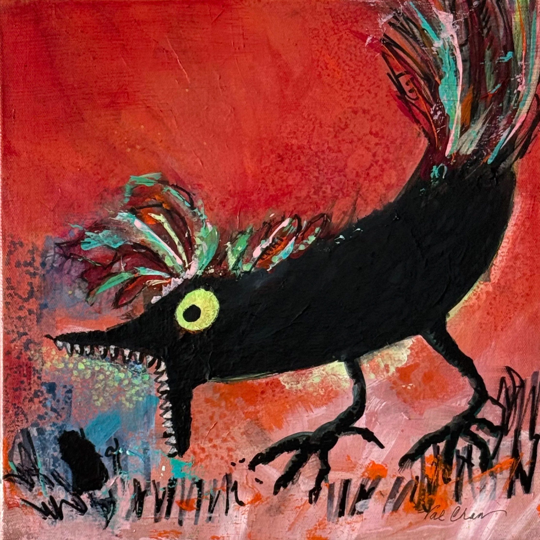Not Food 
 12”x12”  Mixed Media