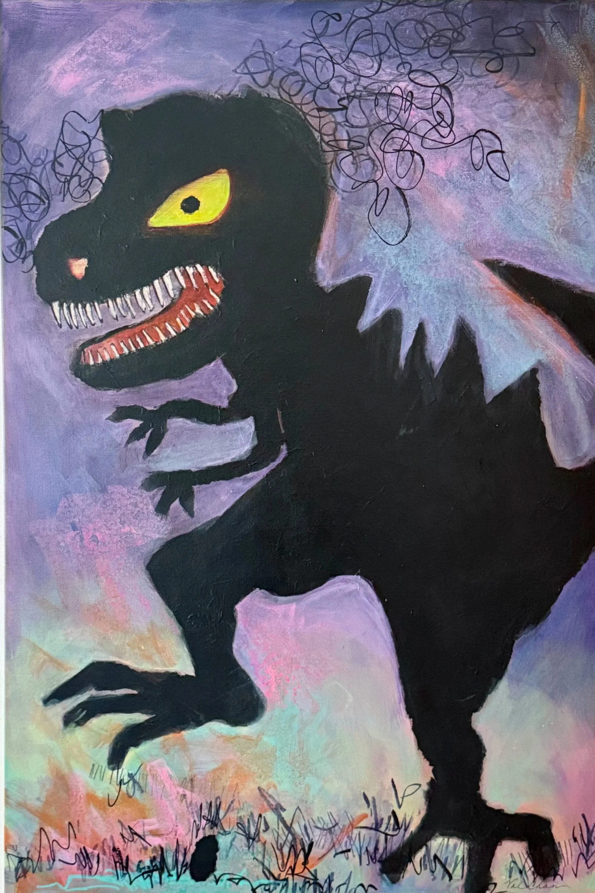 The Big Stomp 
 24”x36” Mixed Media