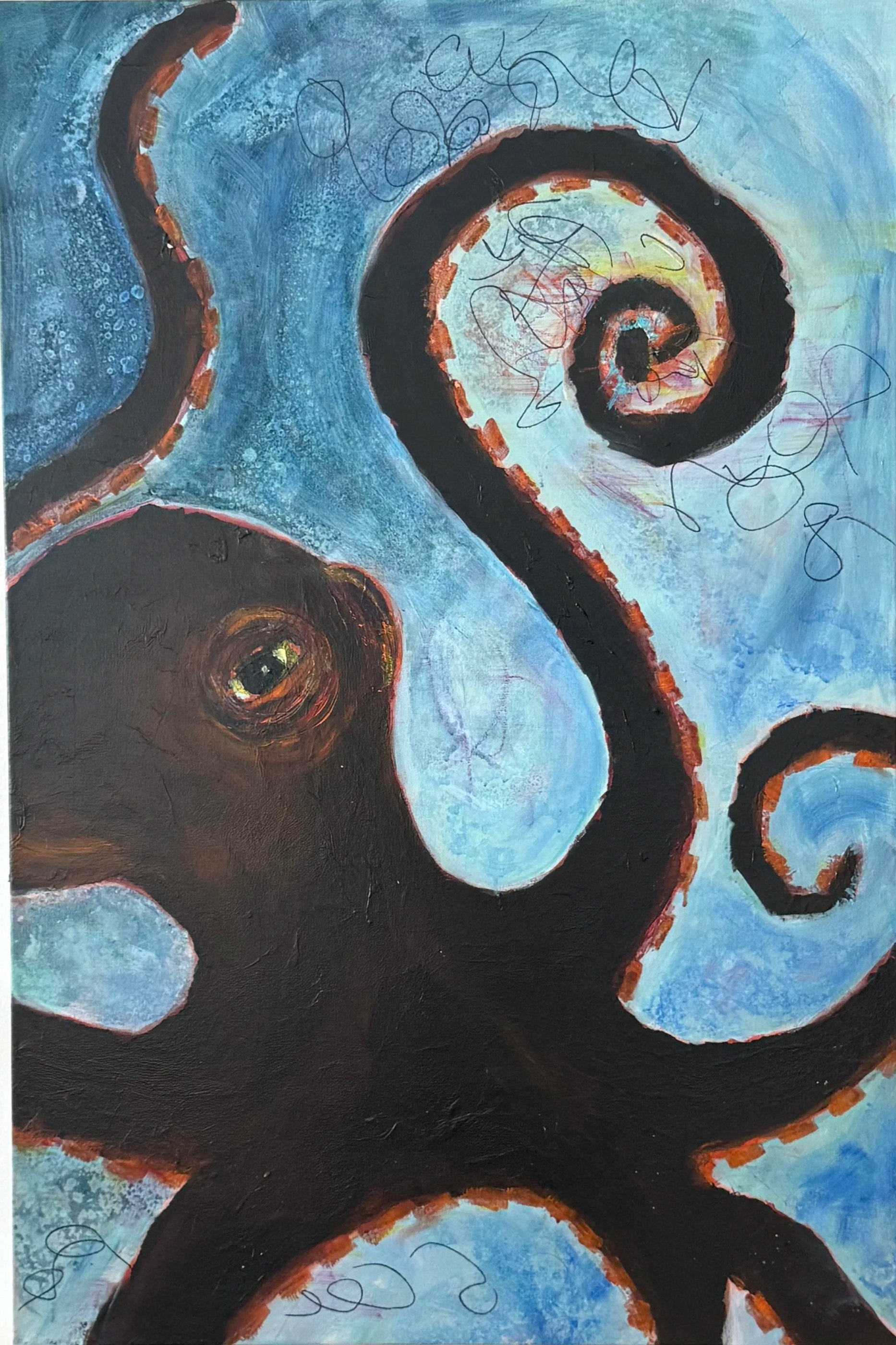 Shaken Not Stirred  24”x36”  Mixed Media