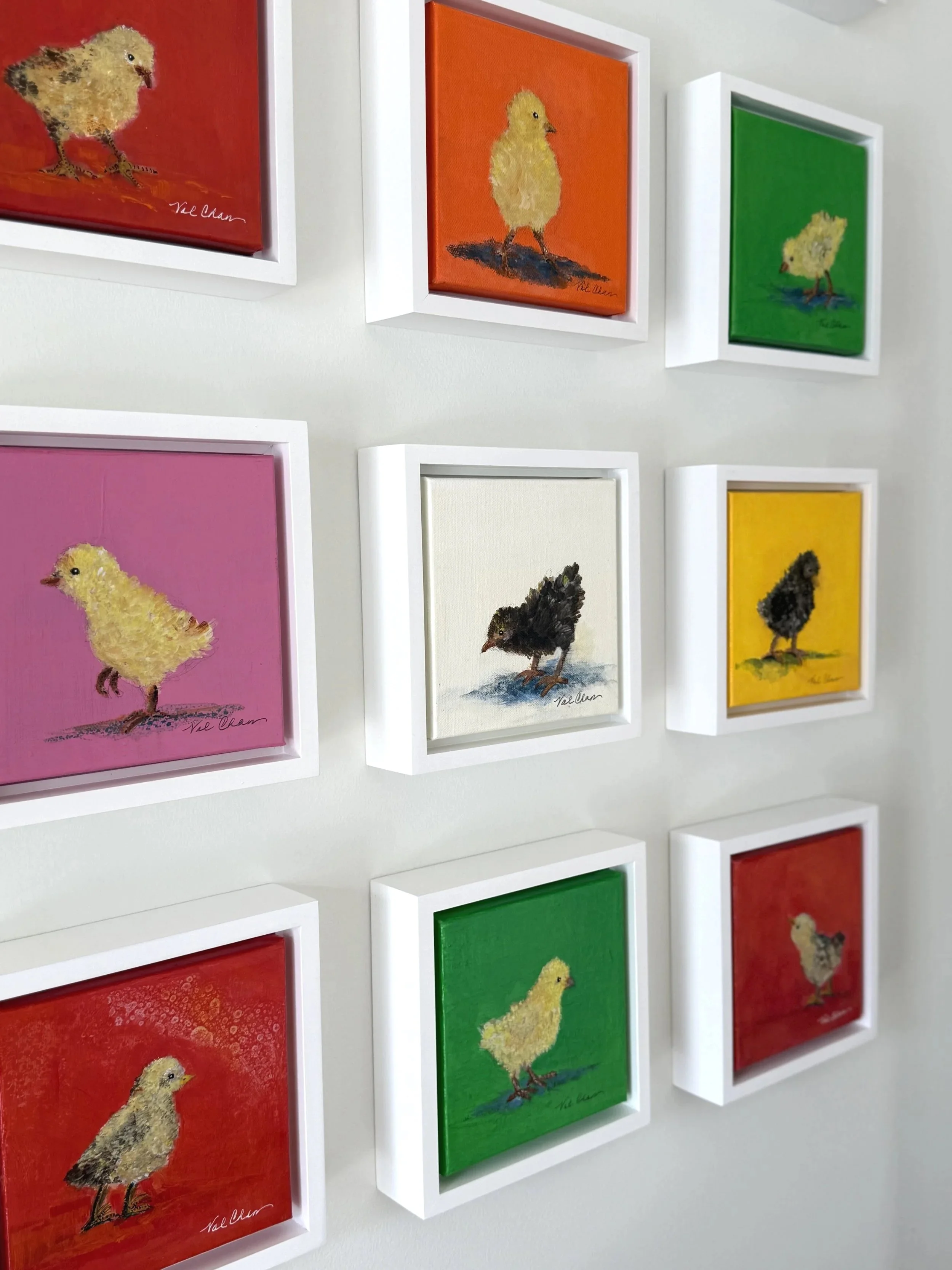 Chicklets 1-9 6”x6” each Acrylic