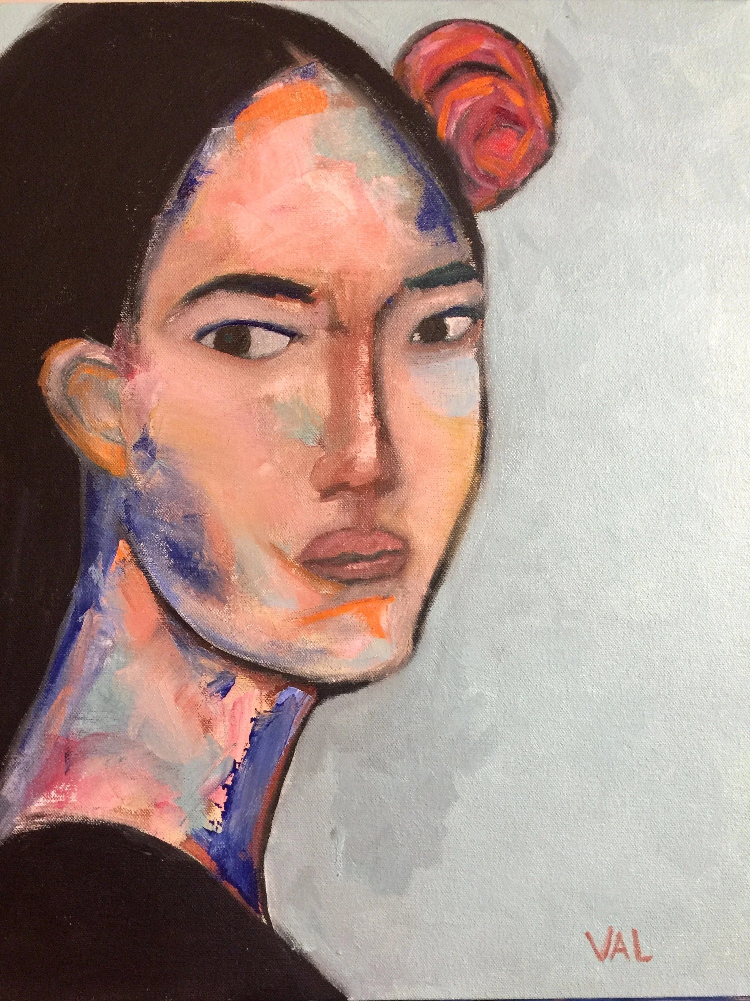 Accidentally Pocahontas  16”x20” Oil