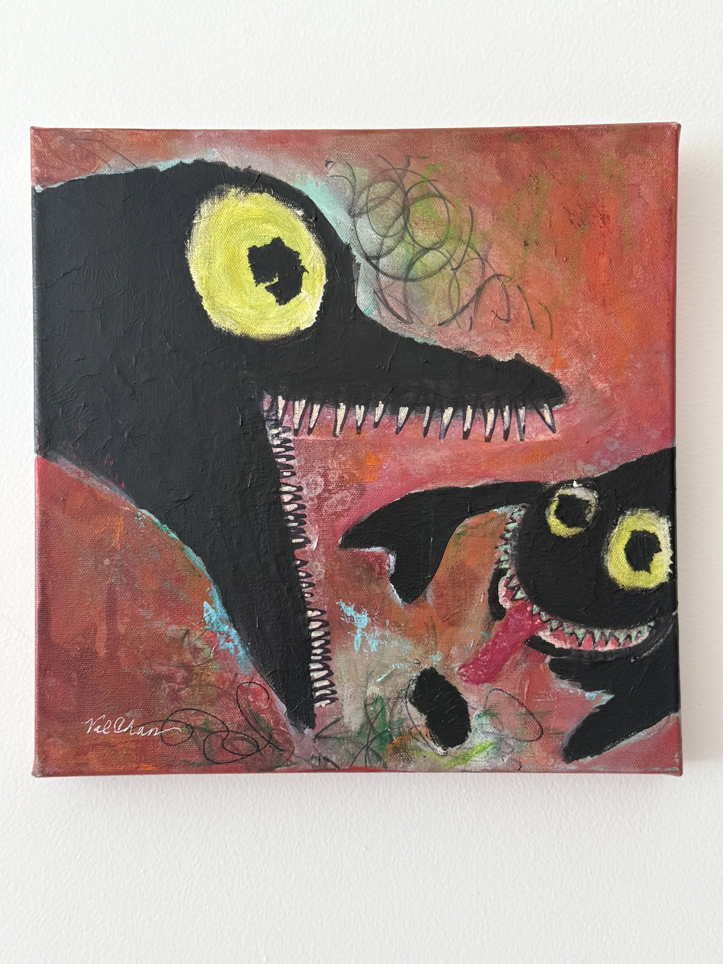 Eater Gets Ate 12”x12”
