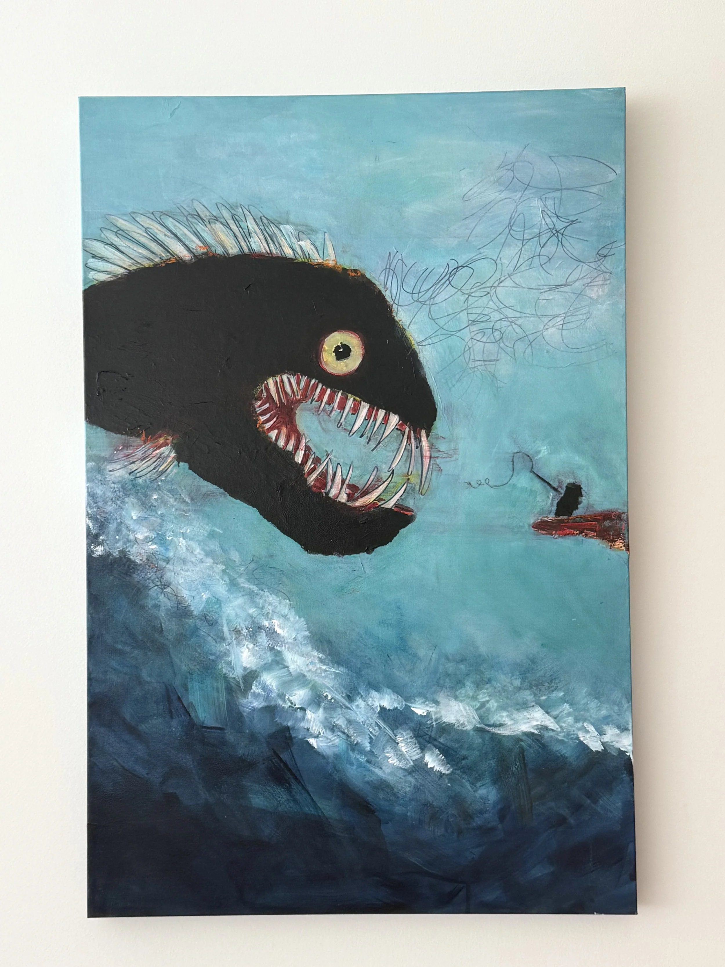 Catch of the Day 36”x24” (SOLD)