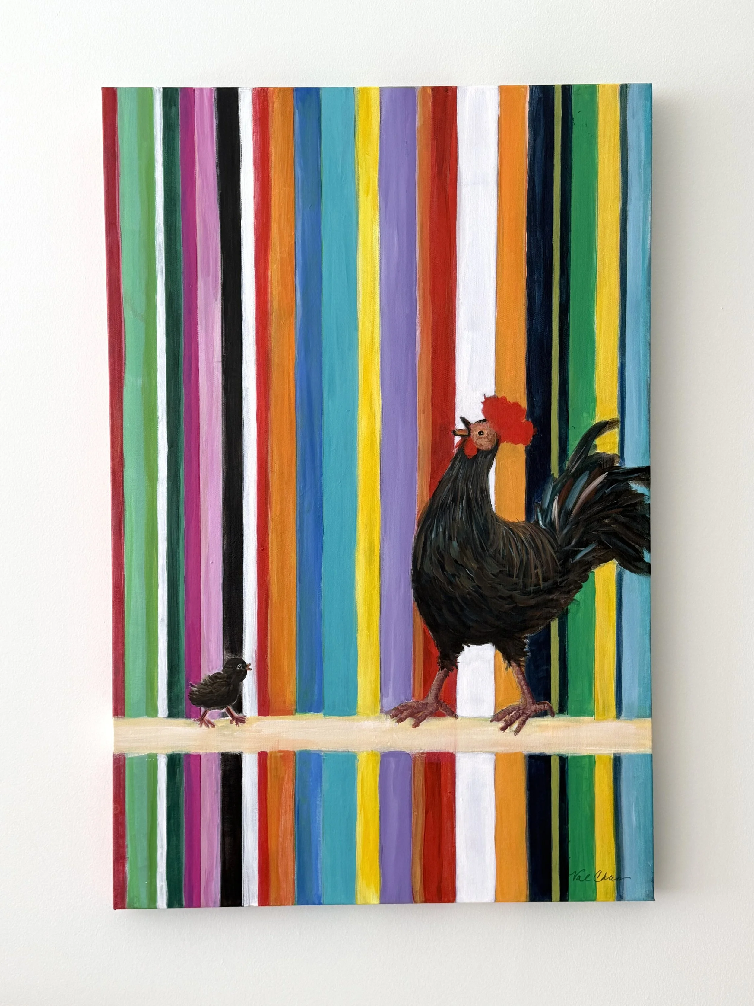 Chickell Brickens #2 of 2 24”x36” Acrylic