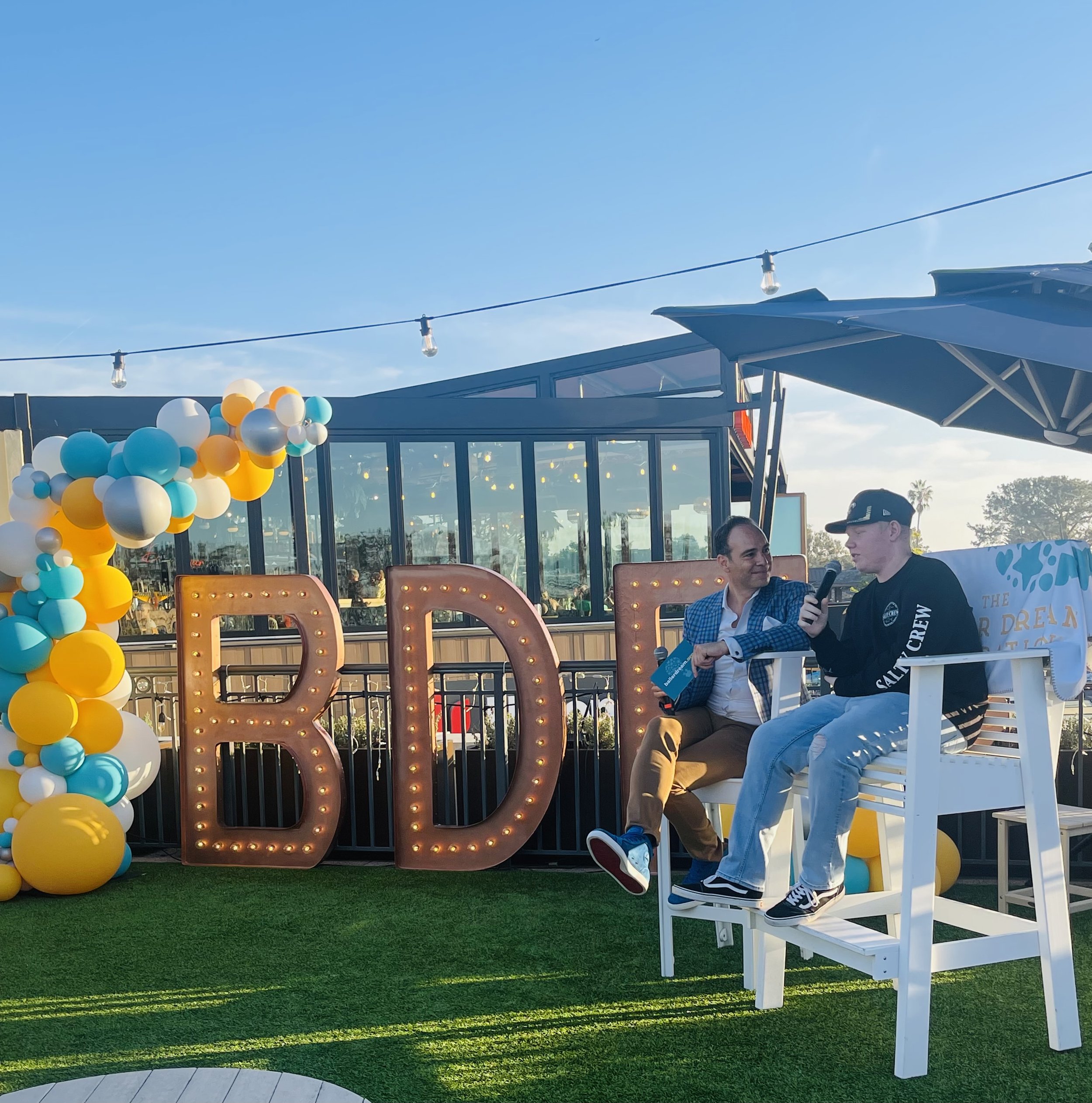 Baller dream foundation, charity event, Del Mar California, event planner, sunny, ocean, cancer, nonprofit, Leo despot