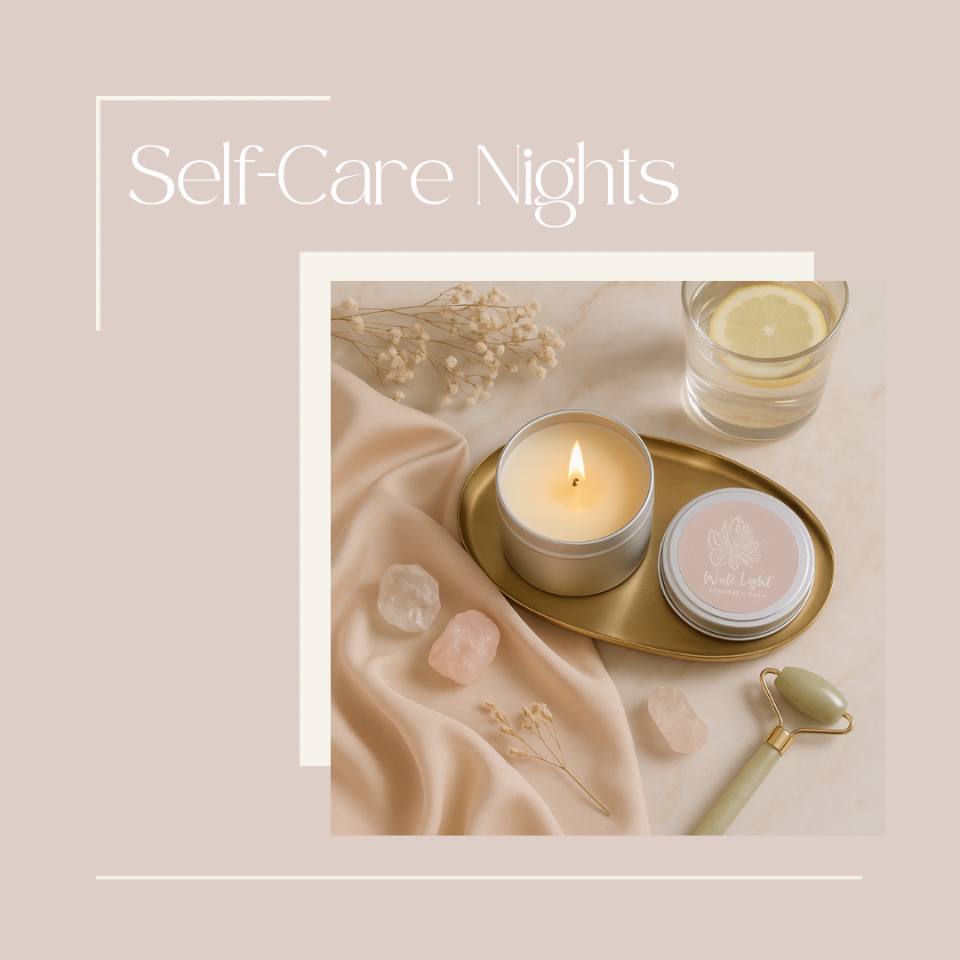 How to create a self-care night with massage candles.