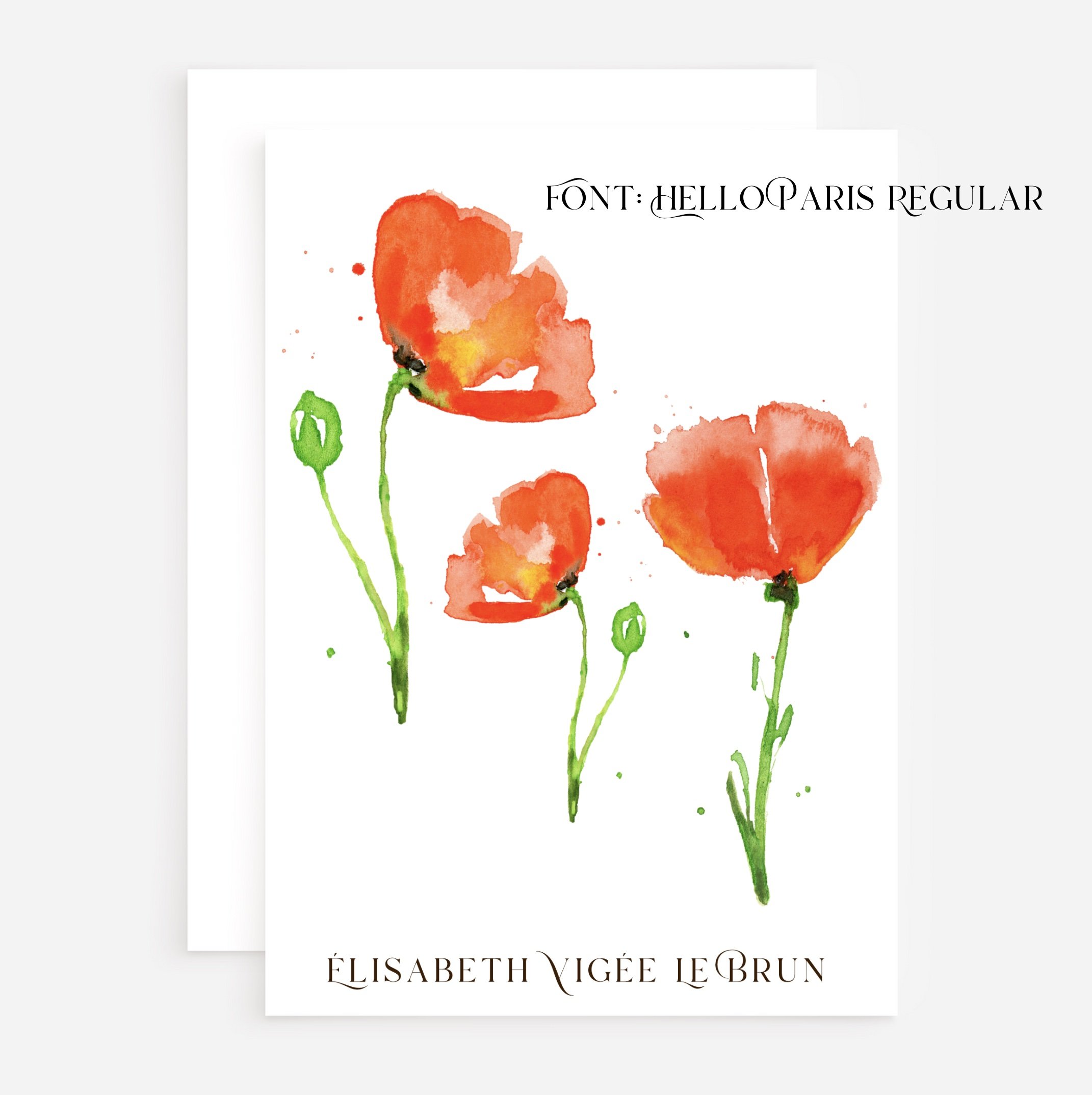 Custom stationery note cards floral Hello Paris Regular WEB.jpg