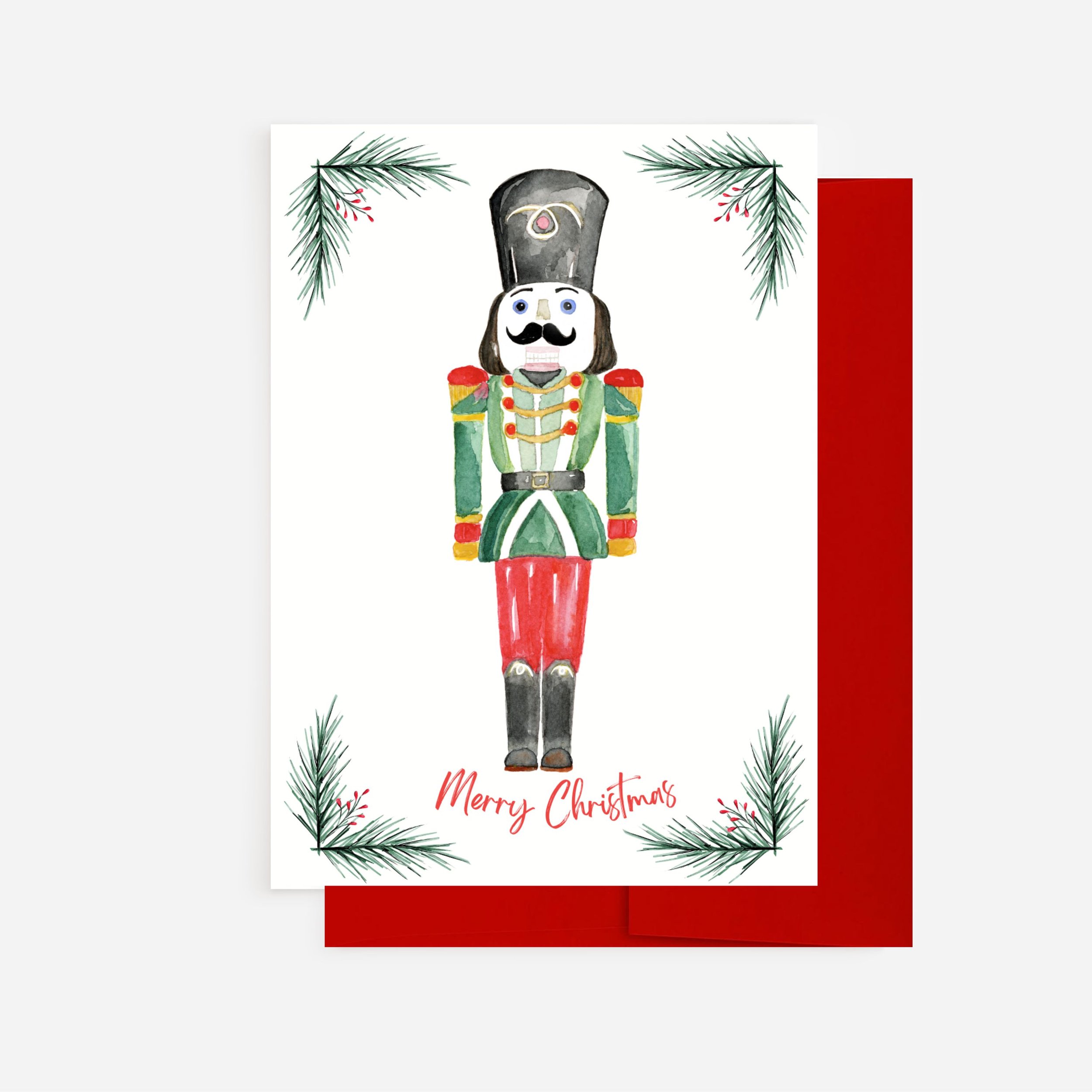 Nutcracker Toy Soldier Christmas Card mock up.jpg