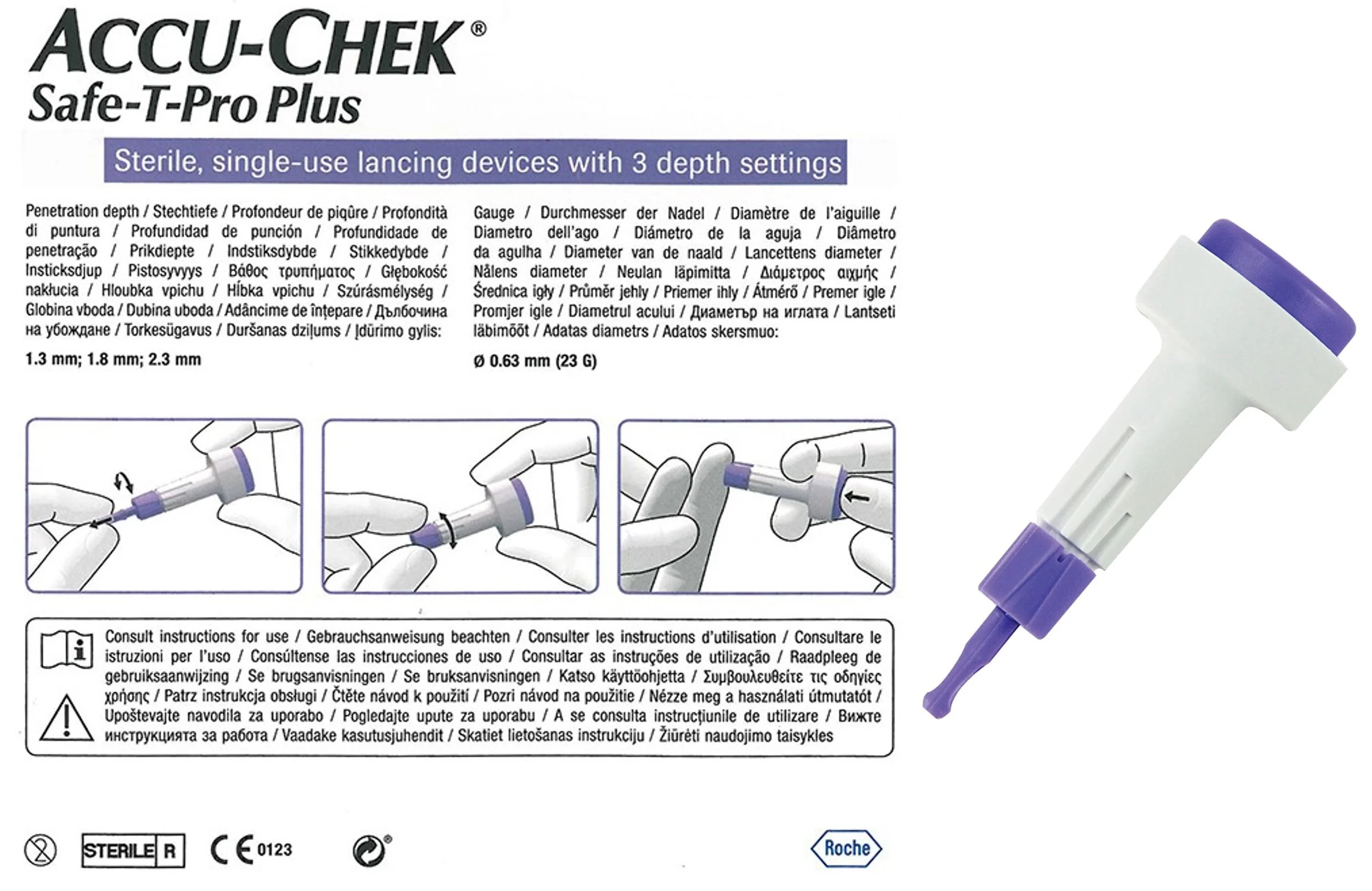 Roche ACCU-CHEK SAFE-T-PRO PLUS COAGUCHECK XS PT/INR LANCETS - 200 Box