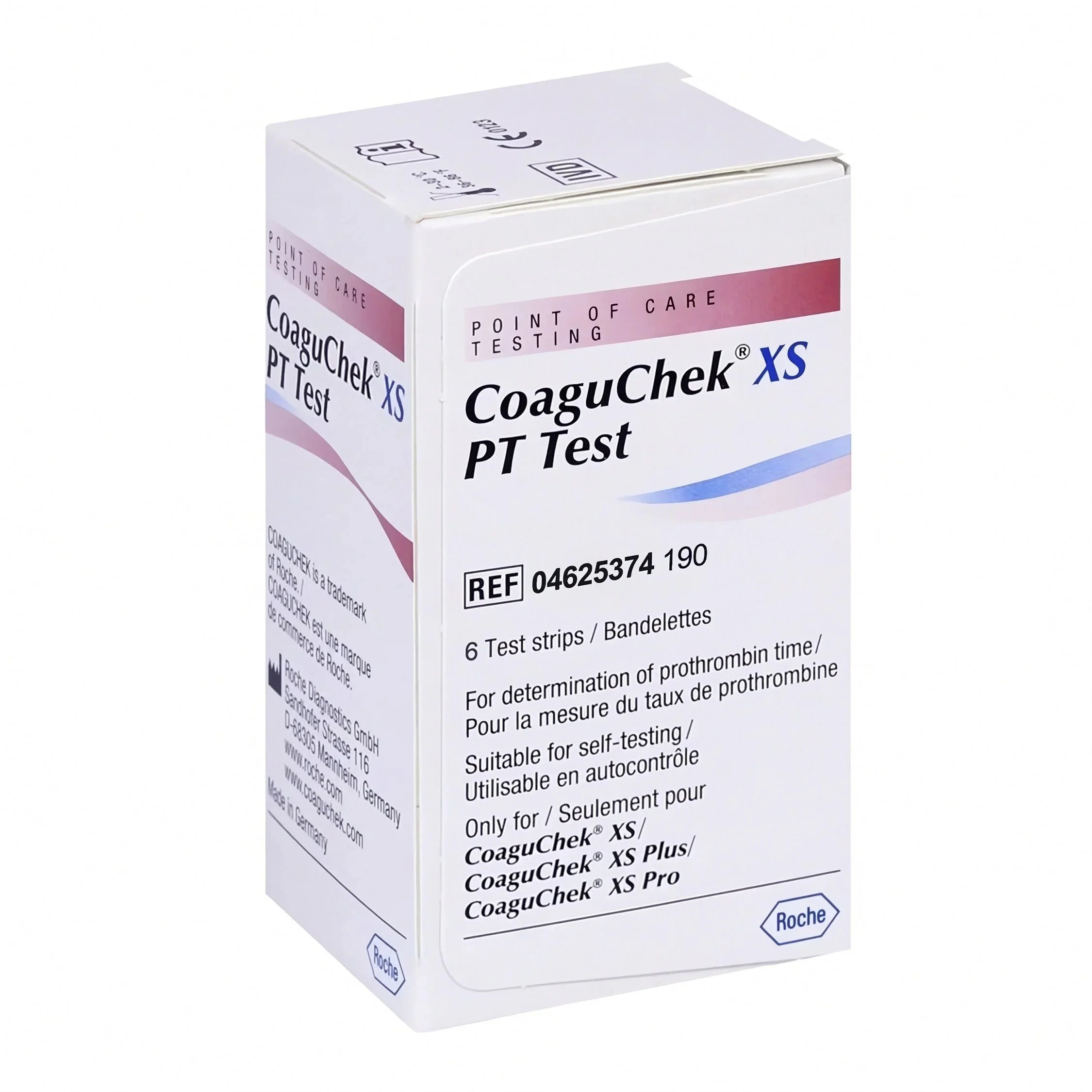 Roche Coaguchek XS PT Test PST Test Strips 6/Box & Code Chip