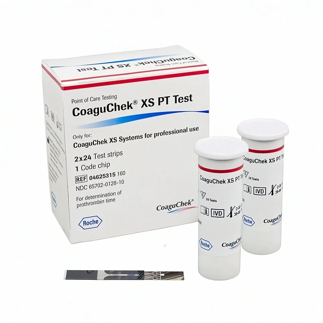Roche Coaguchek XS PT Test PST Test Strips 48/Box & Code Chip